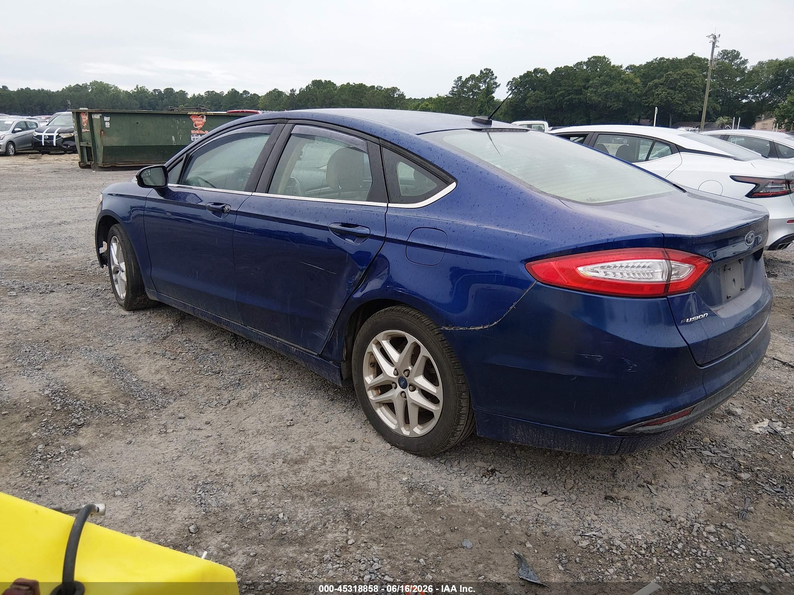 2014 Ford Fusion Se Blue vin: 3FA6P0H71ER130972