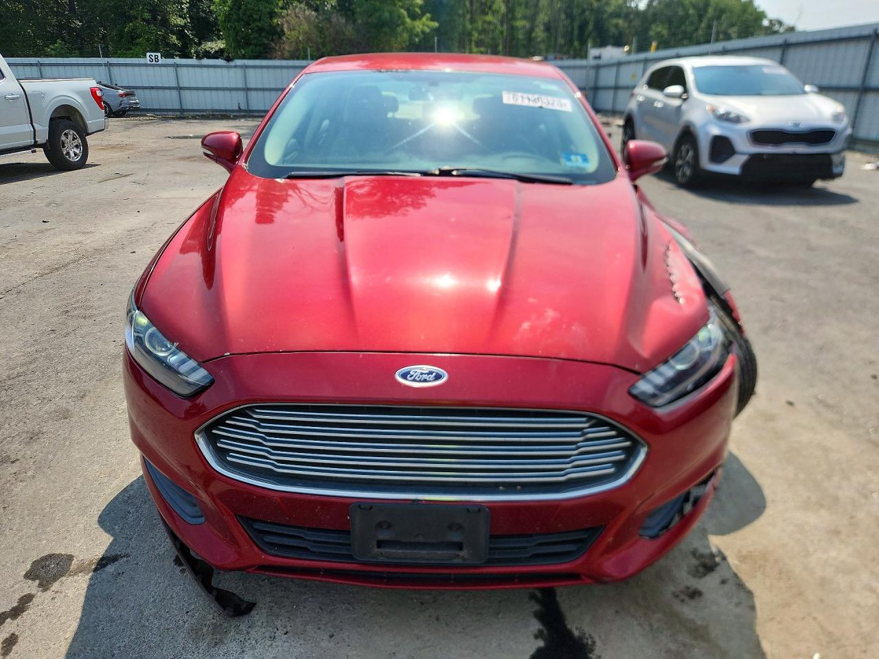 2014 Ford Fusion Se Red vin: 3FA6P0H71ER138375
