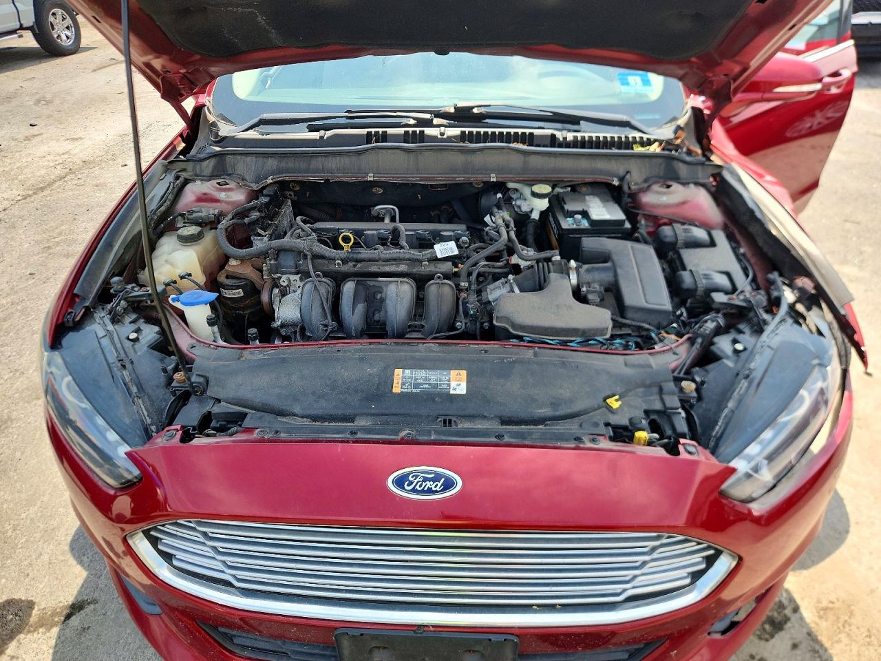 2014 Ford Fusion Se Red vin: 3FA6P0H71ER138375