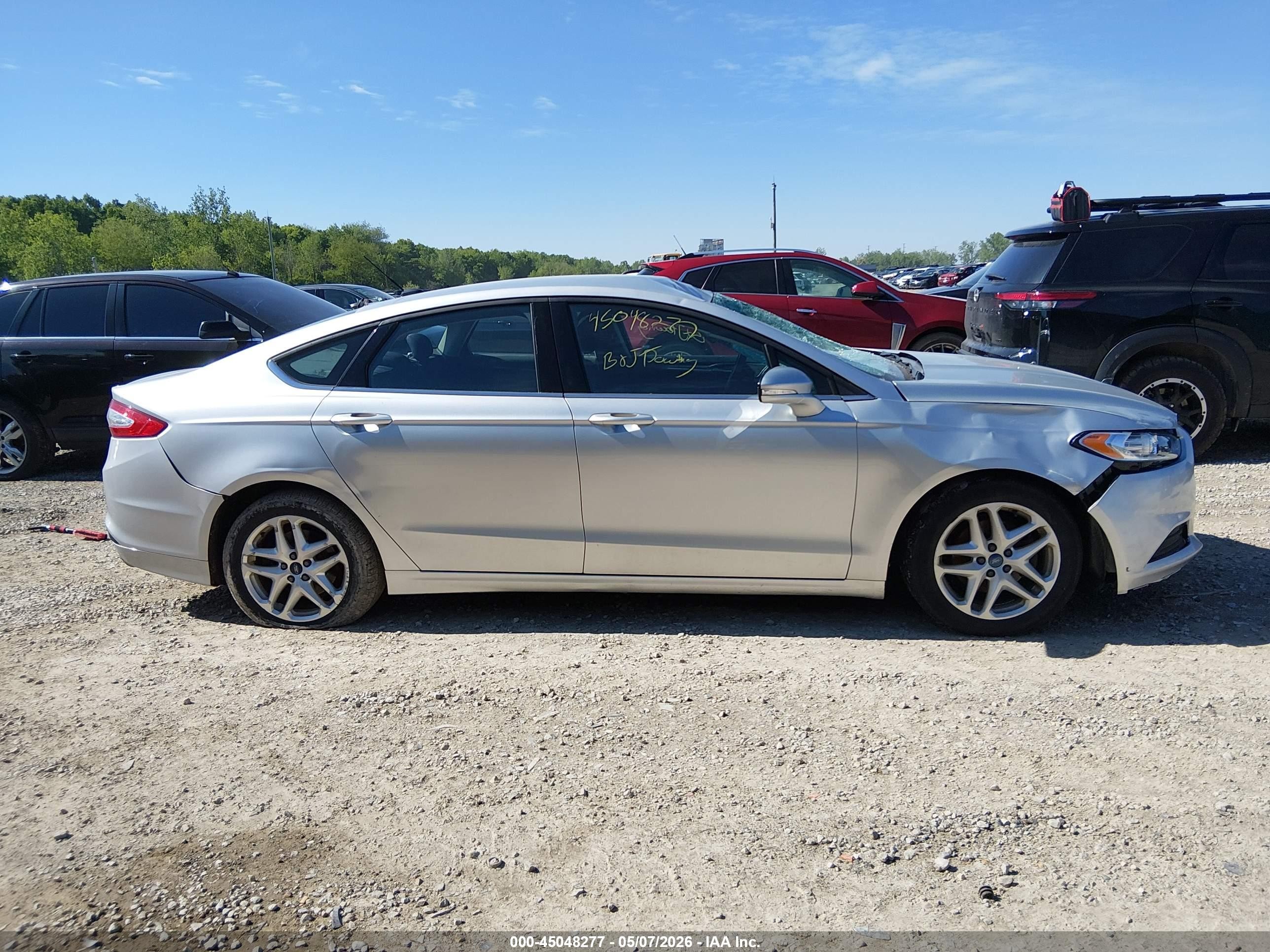 2014 Ford Fusion Se Silver vin: 3FA6P0H71ER159758