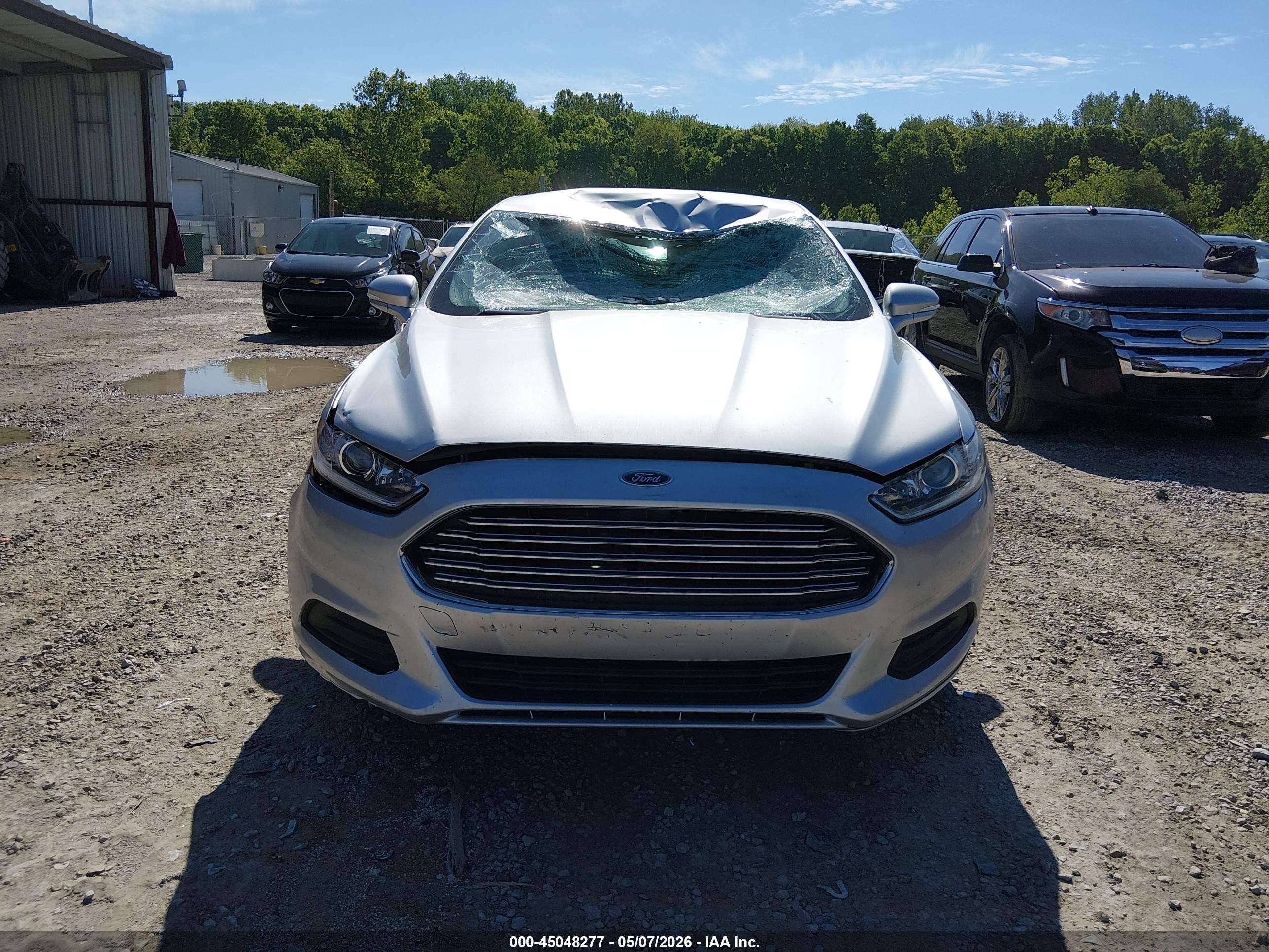 2014 Ford Fusion Se Silver vin: 3FA6P0H71ER159758