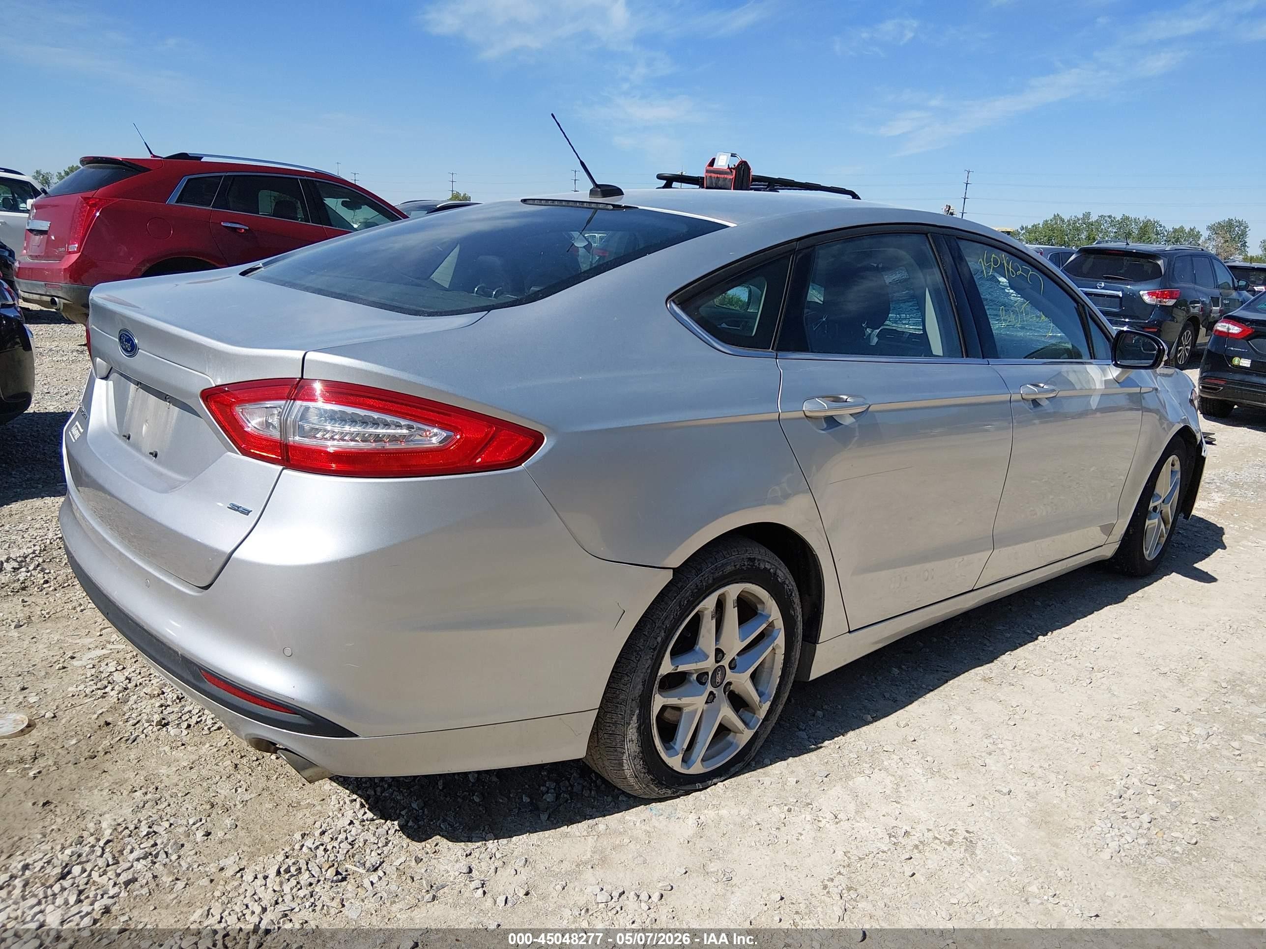 2014 Ford Fusion Se Silver vin: 3FA6P0H71ER159758