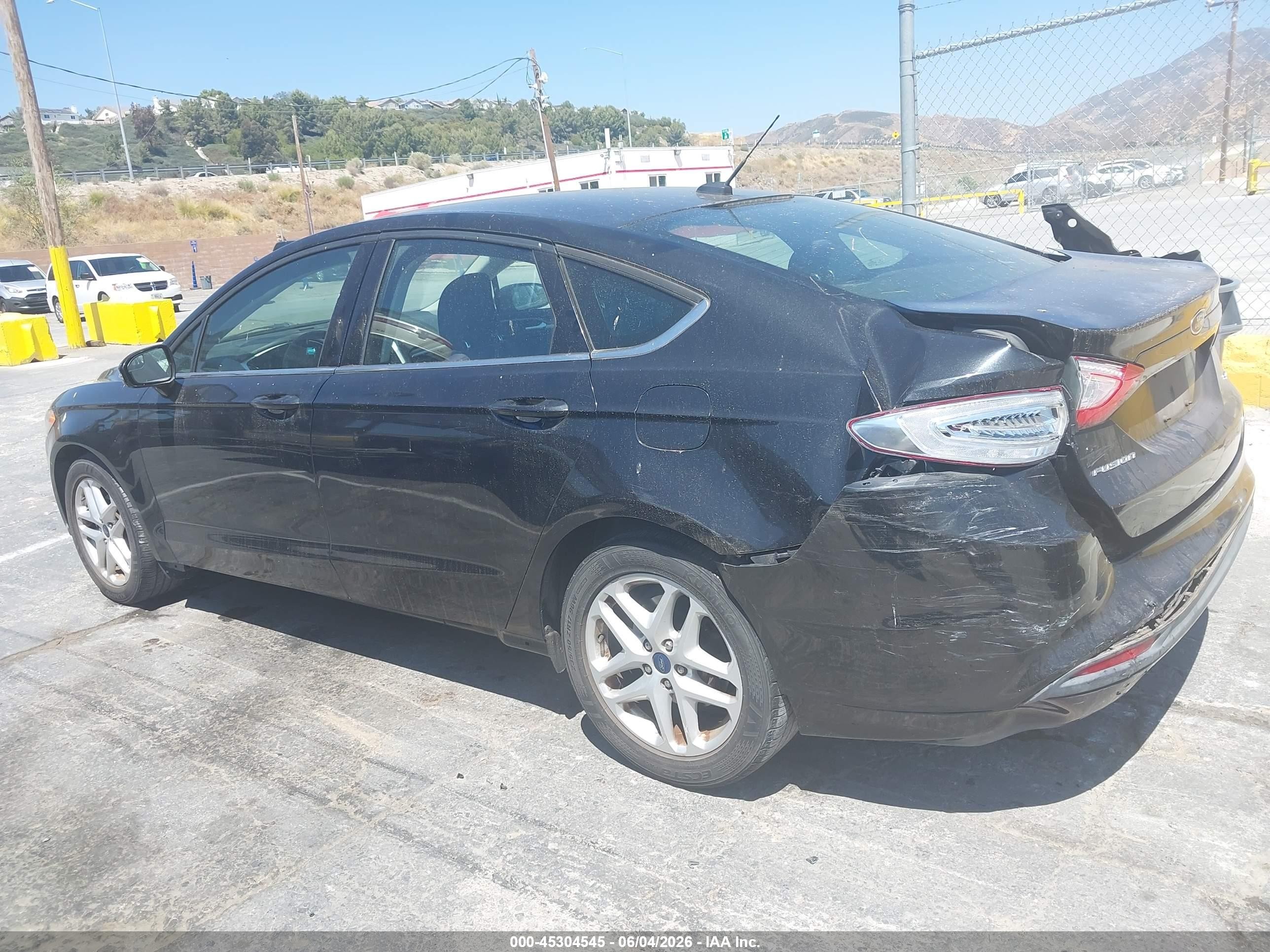 2014 Ford Fusion Se Black vin: 3FA6P0H71ER242011