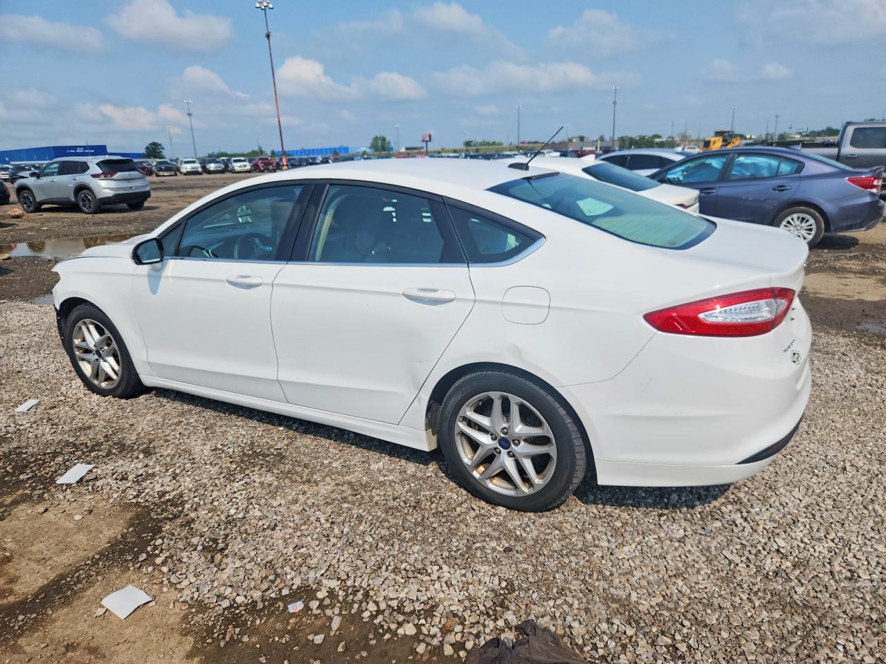 2014 Ford Fusion Se White vin: 3FA6P0H71ER244888