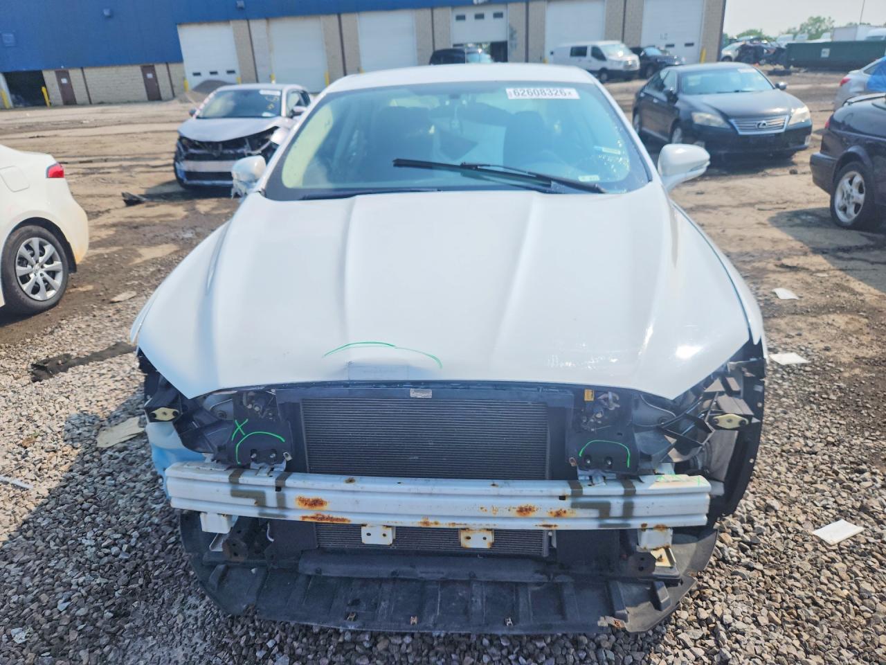 2014 Ford Fusion Se White vin: 3FA6P0H71ER244888
