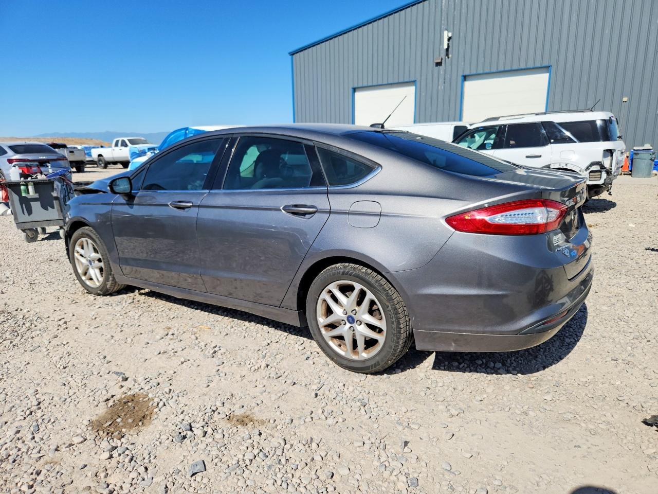 2014 Ford Fusion Se Gray vin: 3FA6P0H71ER255194