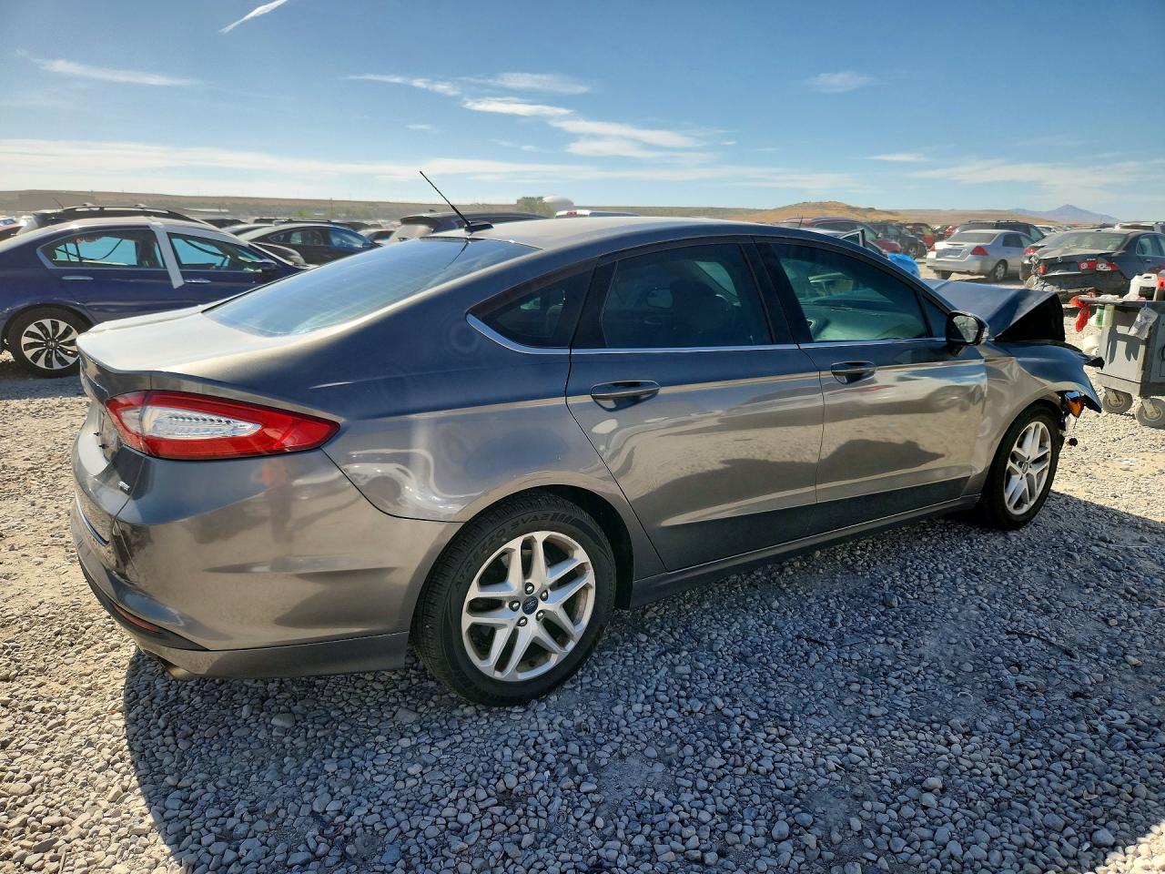 2014 Ford Fusion Se Gray vin: 3FA6P0H71ER255194