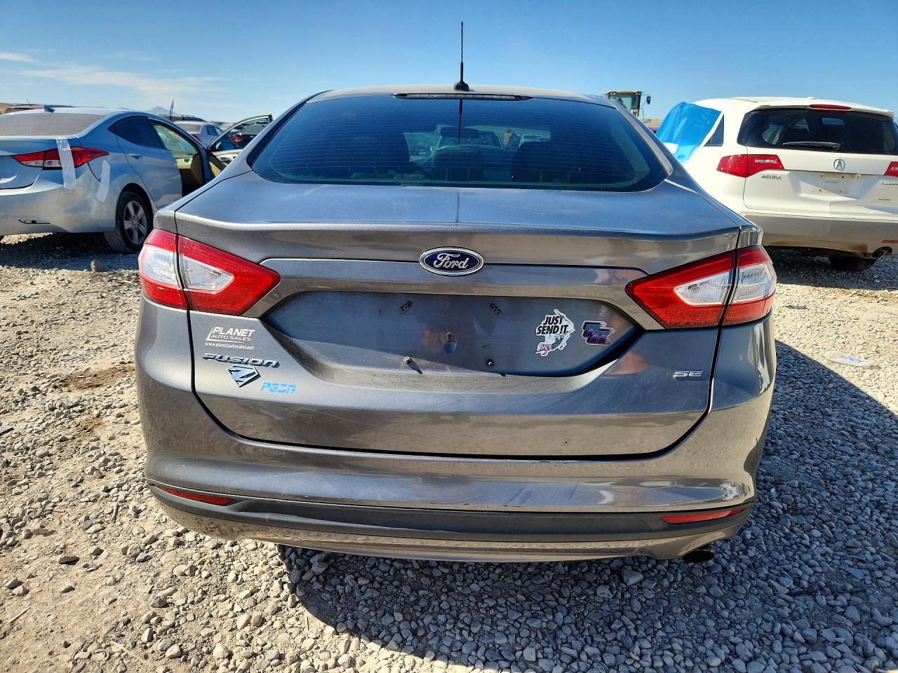 2014 Ford Fusion Se Gray vin: 3FA6P0H71ER255194
