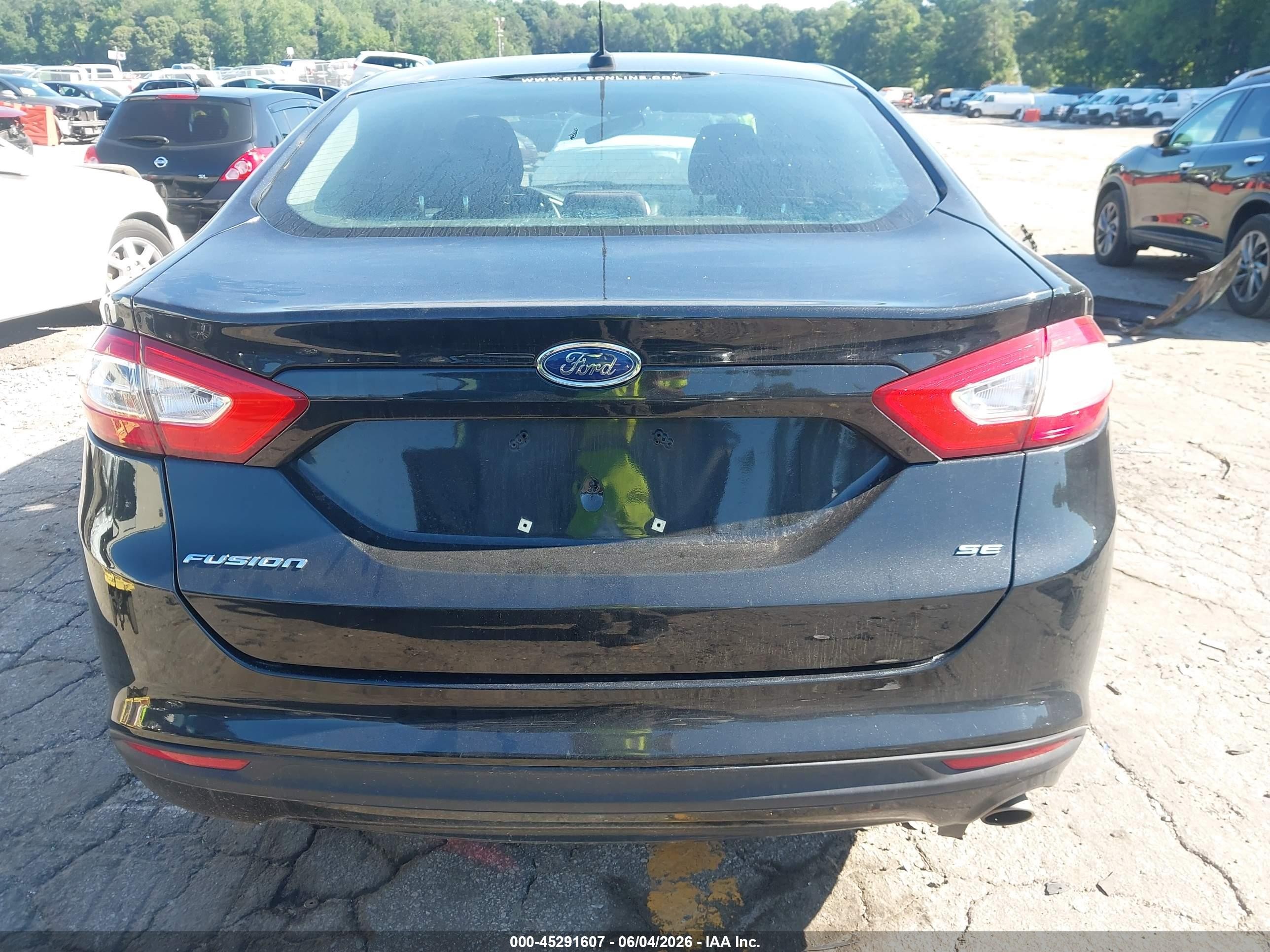 2014 Ford Fusion Se Black vin: 3FA6P0H71ER261528