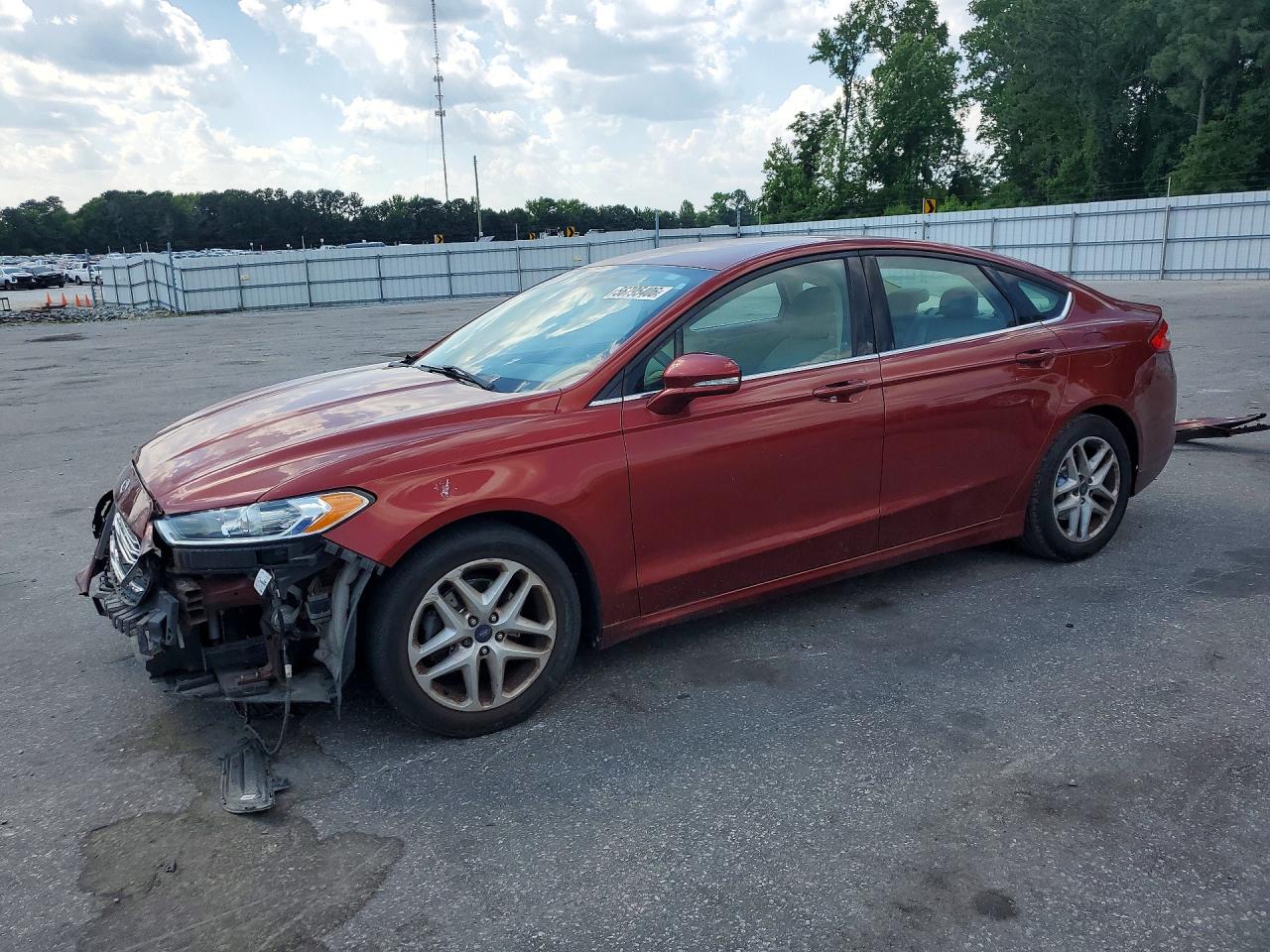 2014 Ford Fusion Se Burgundy vin: 3FA6P0H71ER265871