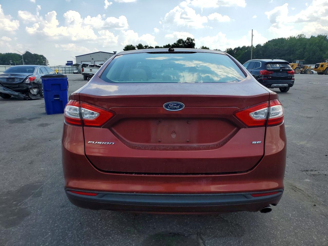 2014 Ford Fusion Se Burgundy vin: 3FA6P0H71ER265871