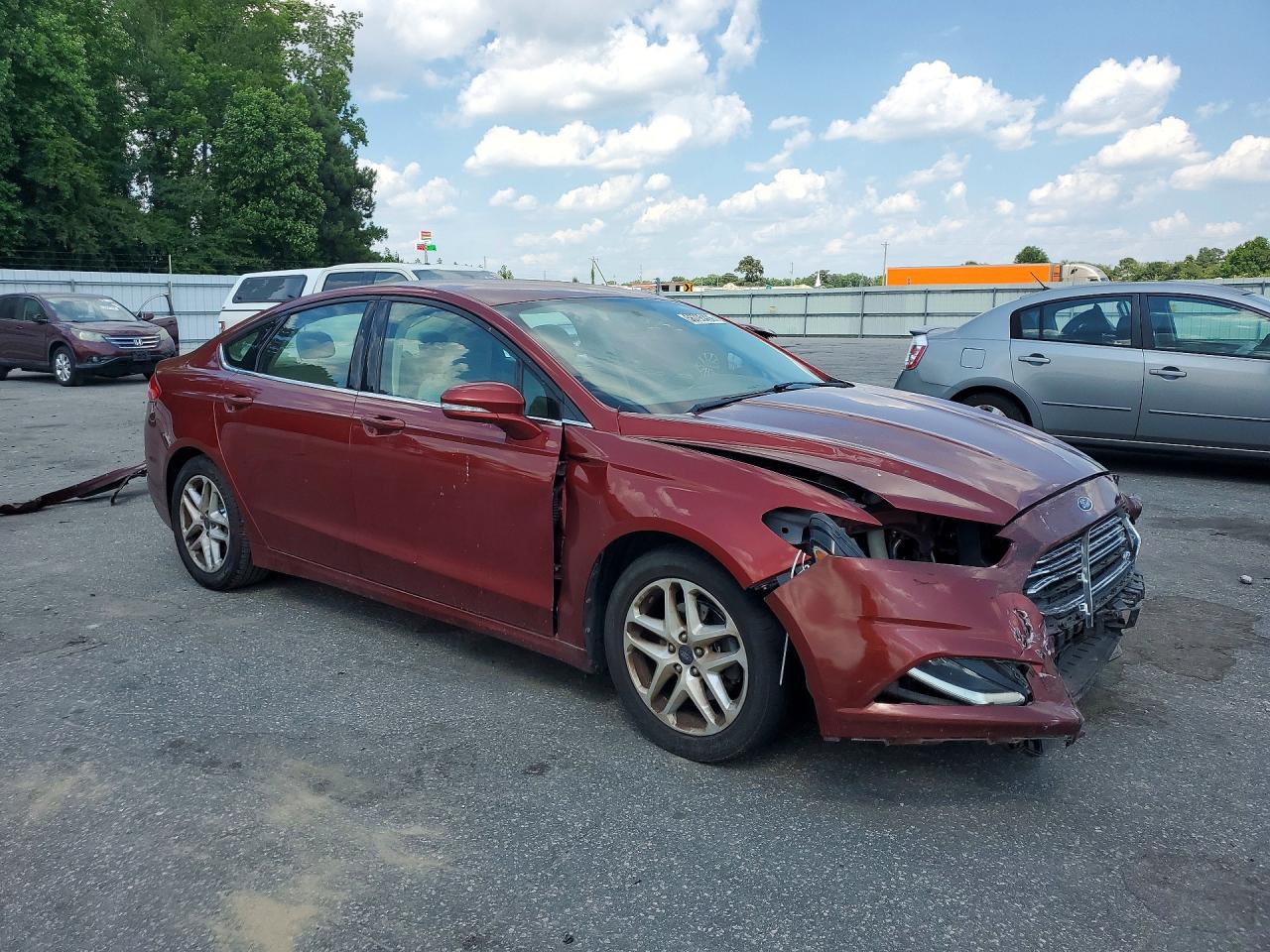 2014 Ford Fusion Se Burgundy vin: 3FA6P0H71ER265871