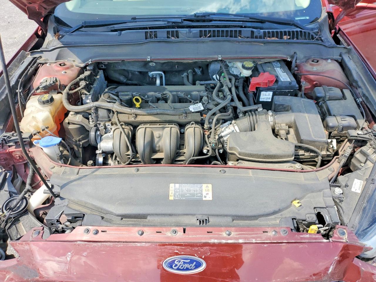 2014 Ford Fusion Se Burgundy vin: 3FA6P0H71ER265871
