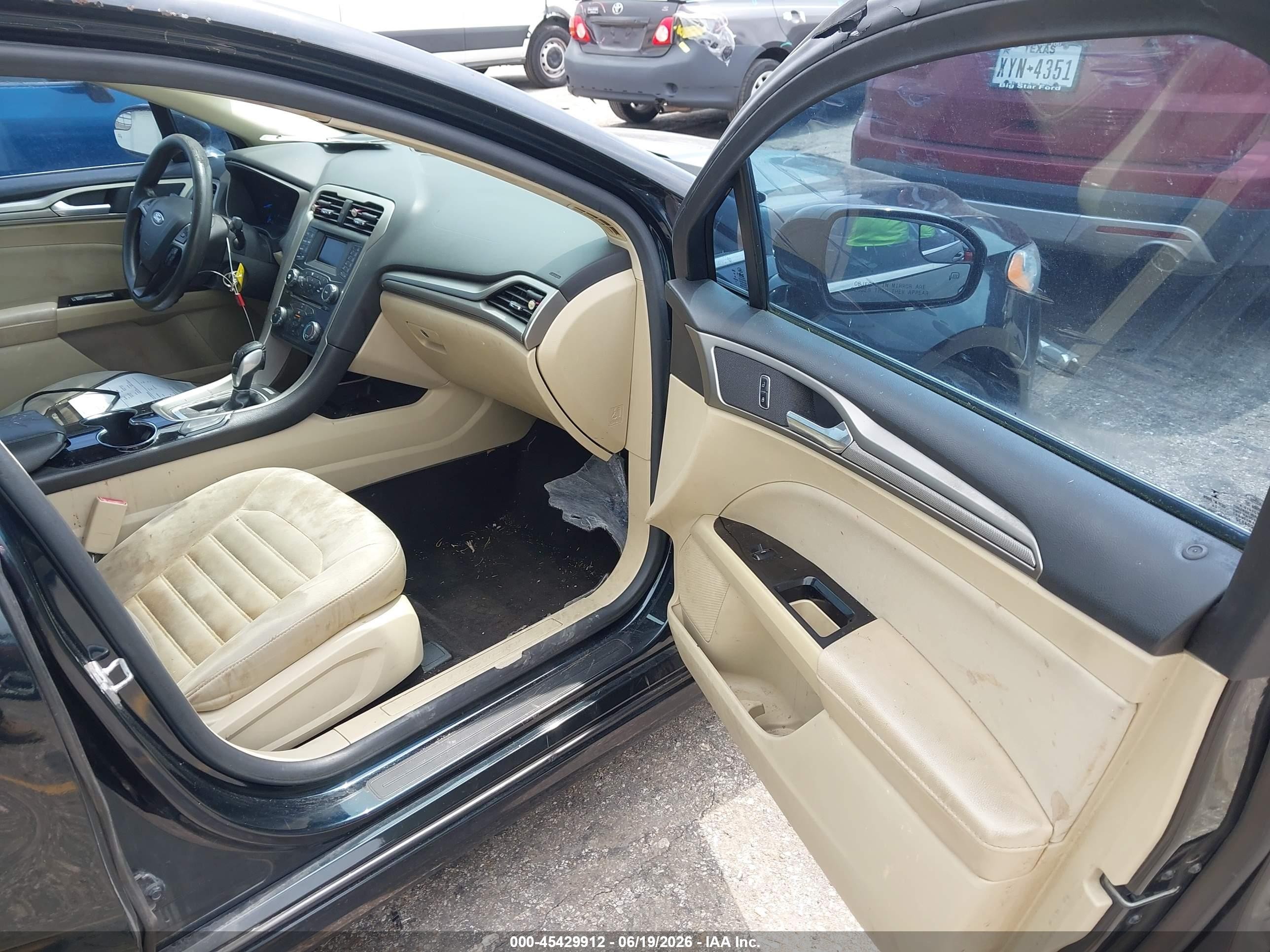 2014 Ford Fusion Se Black vin: 3FA6P0H71ER300991