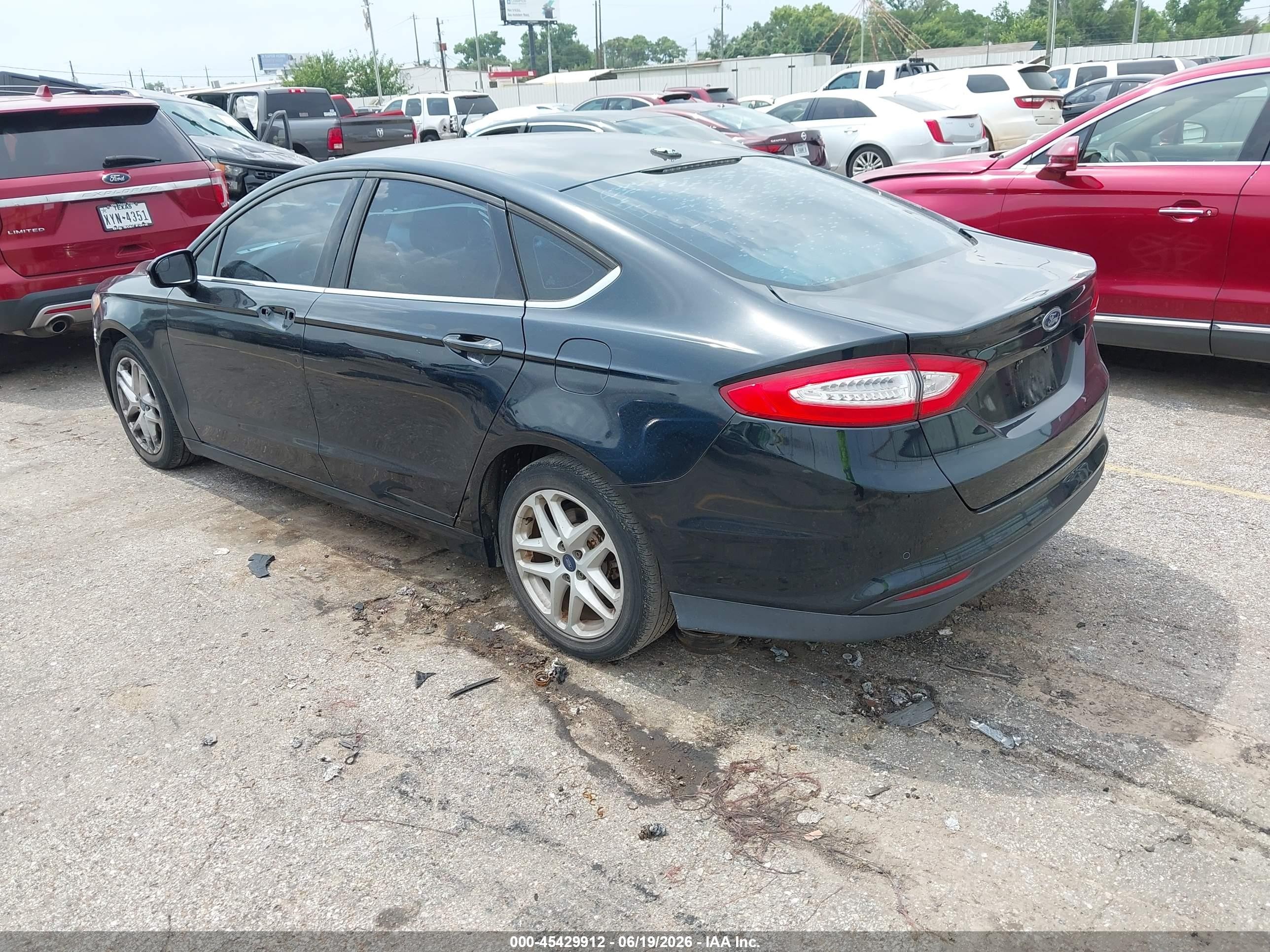 2014 Ford Fusion Se Black vin: 3FA6P0H71ER300991