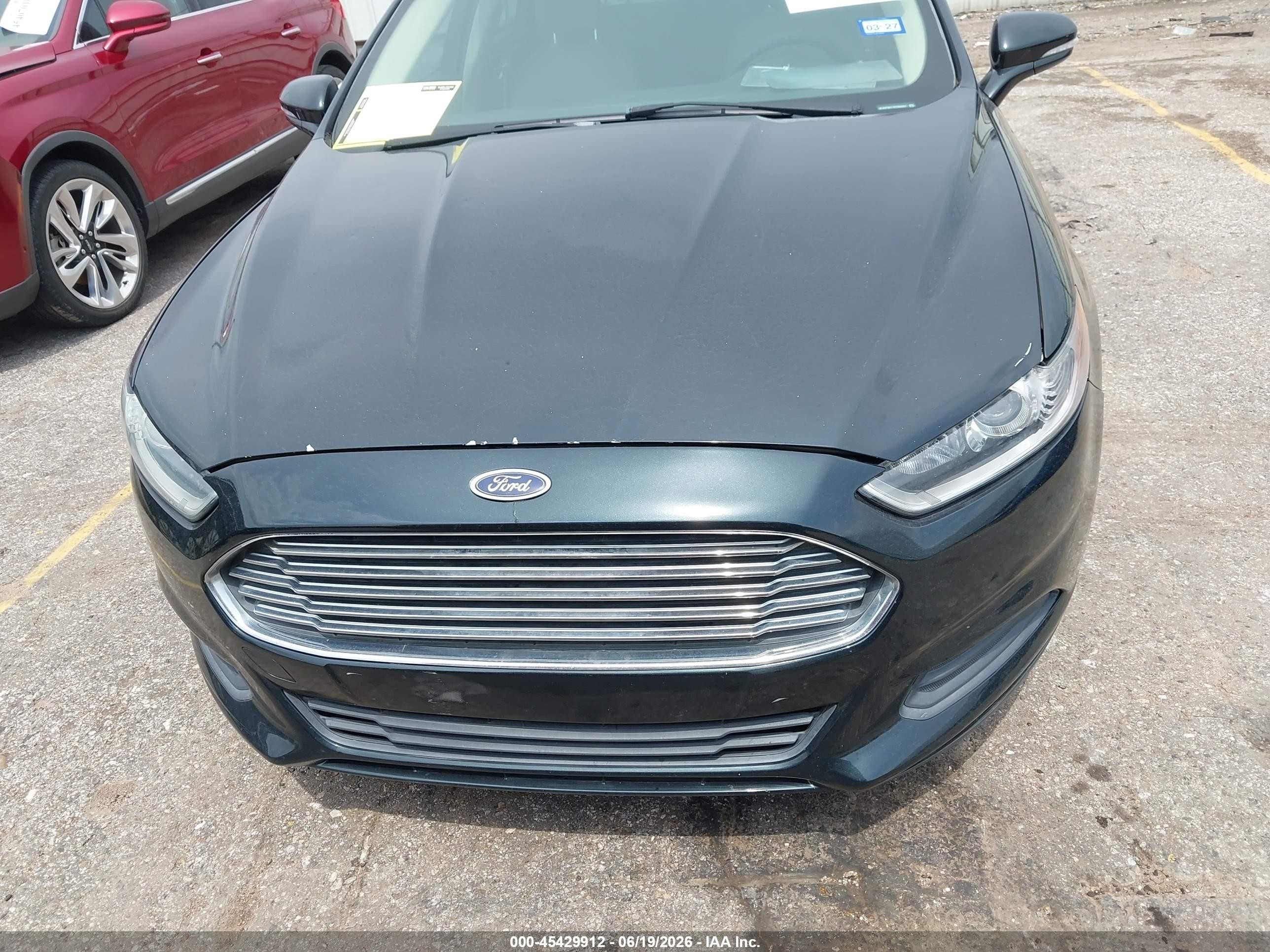 2014 Ford Fusion Se Black vin: 3FA6P0H71ER300991