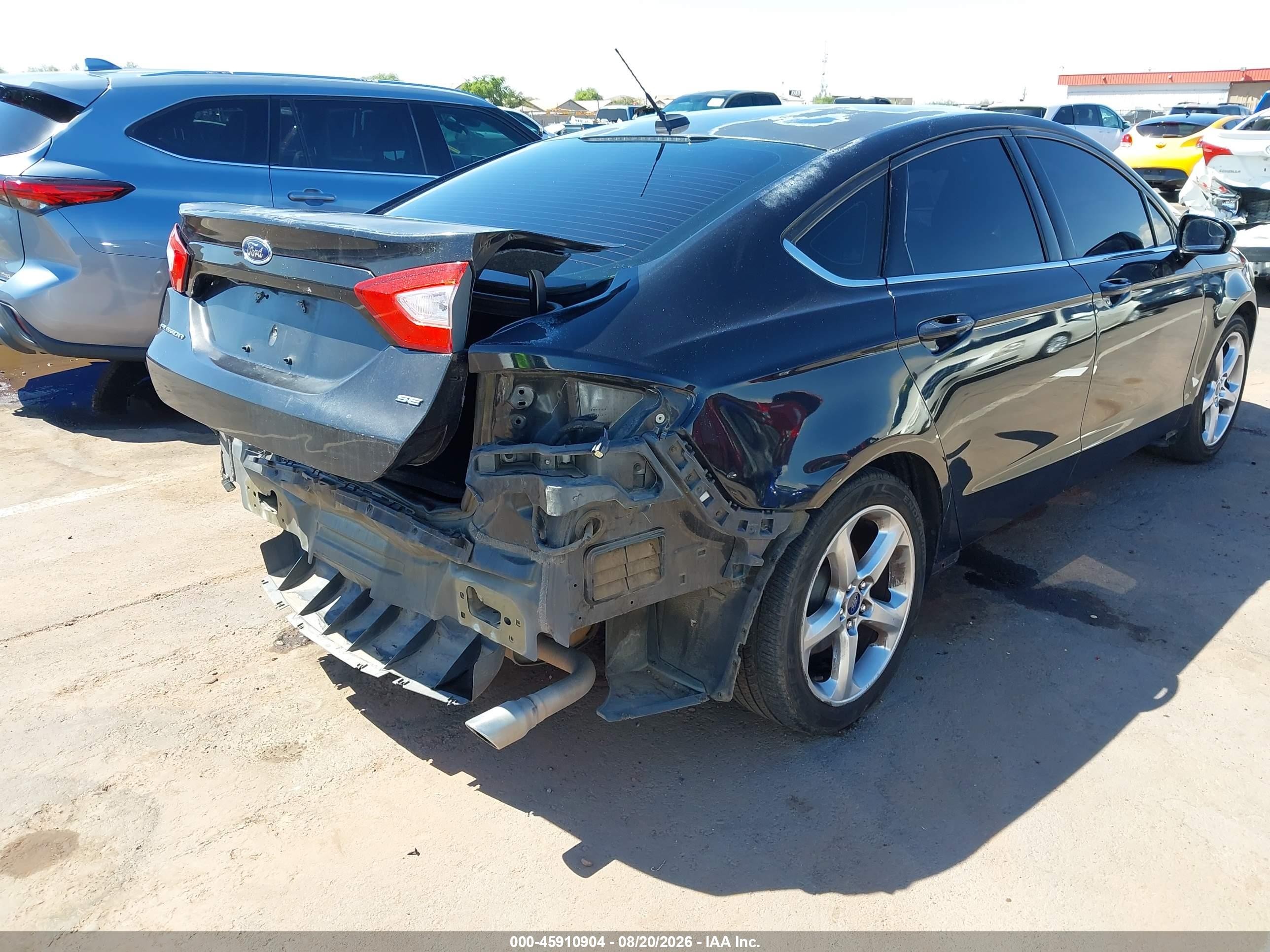 2014 Ford Fusion Se Black vin: 3FA6P0H71ER329813