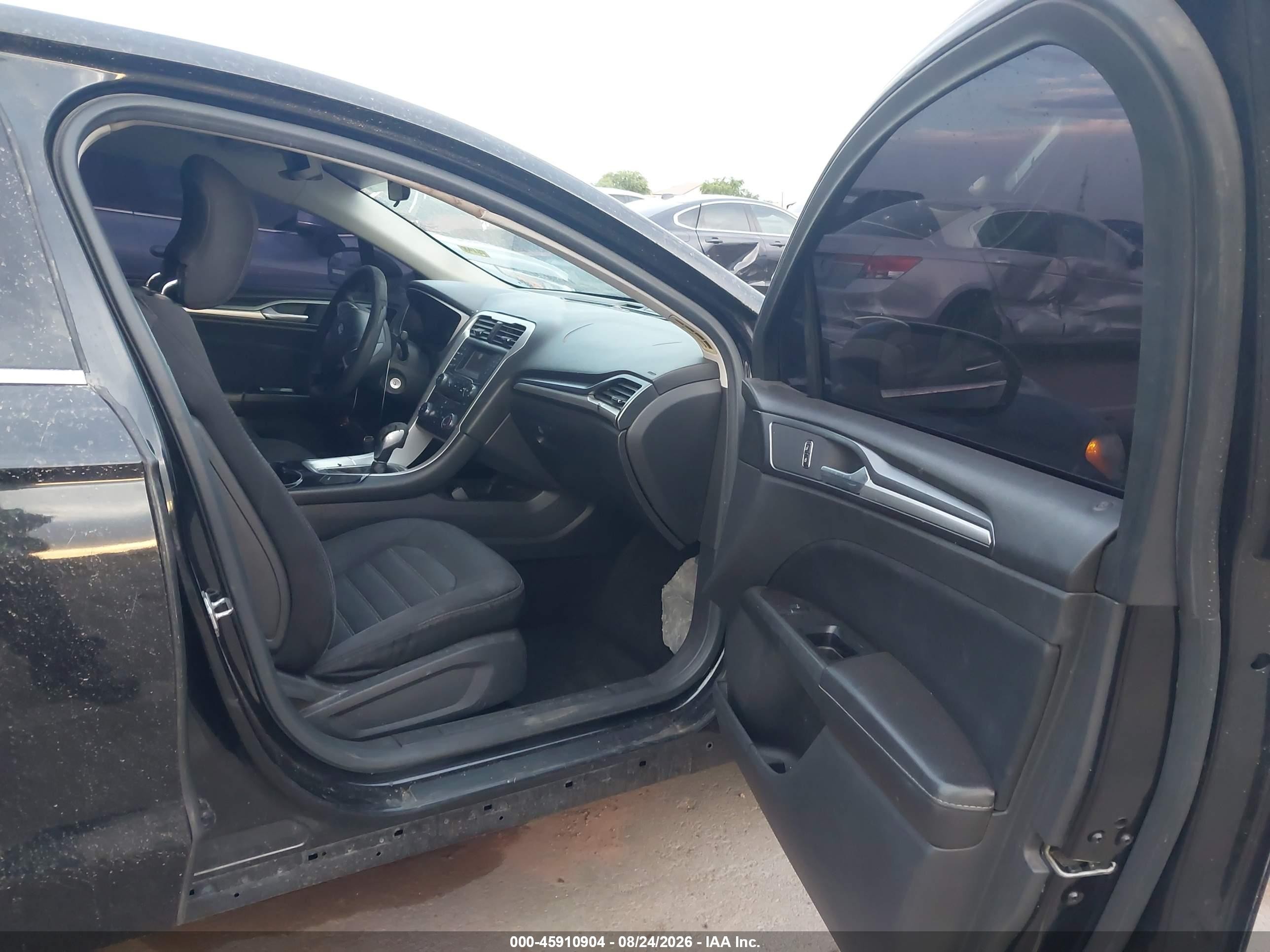 2014 Ford Fusion Se Black vin: 3FA6P0H71ER329813