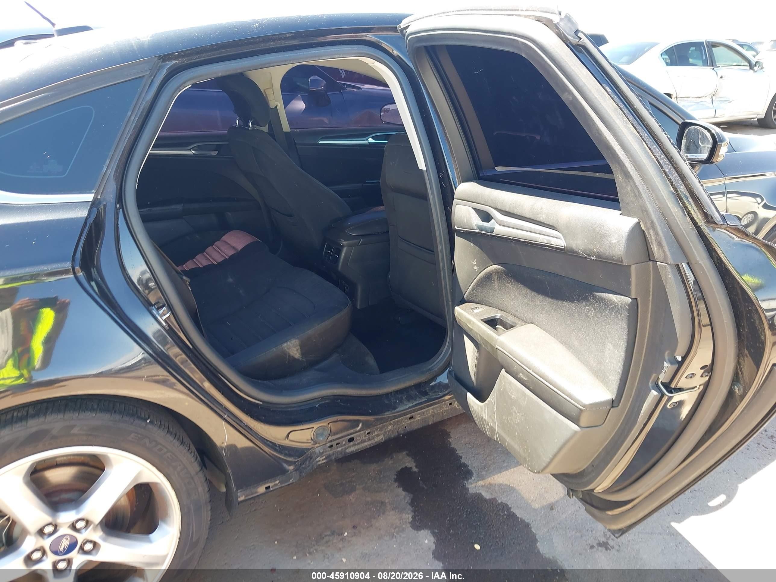 2014 Ford Fusion Se Black vin: 3FA6P0H71ER329813