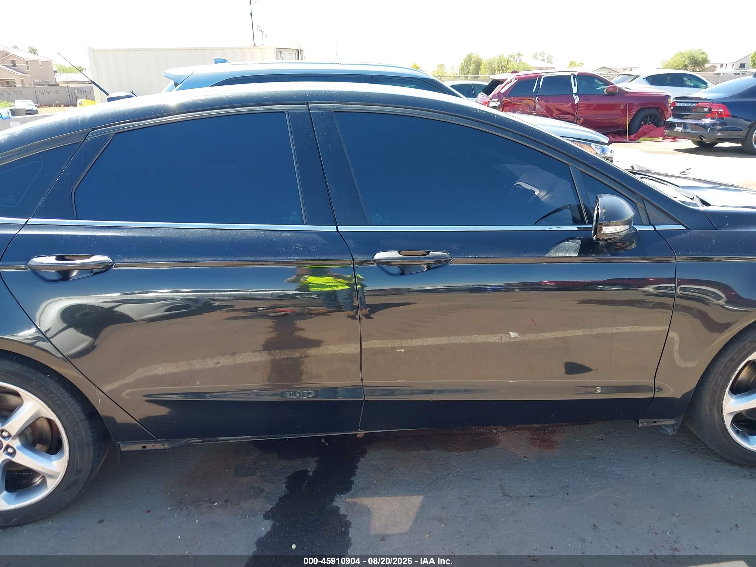 2014 Ford Fusion Se Black vin: 3FA6P0H71ER329813