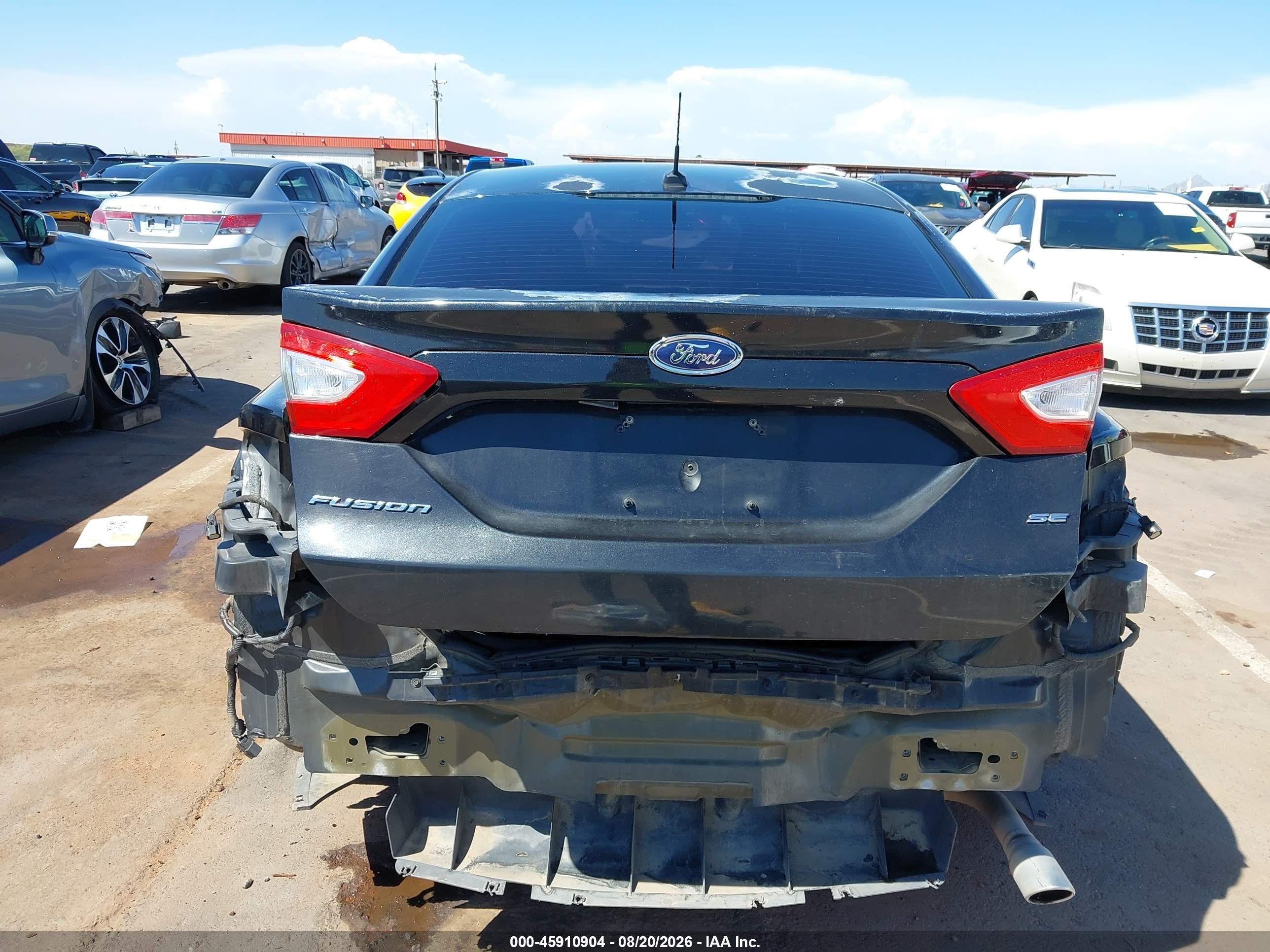 2014 Ford Fusion Se Black vin: 3FA6P0H71ER329813