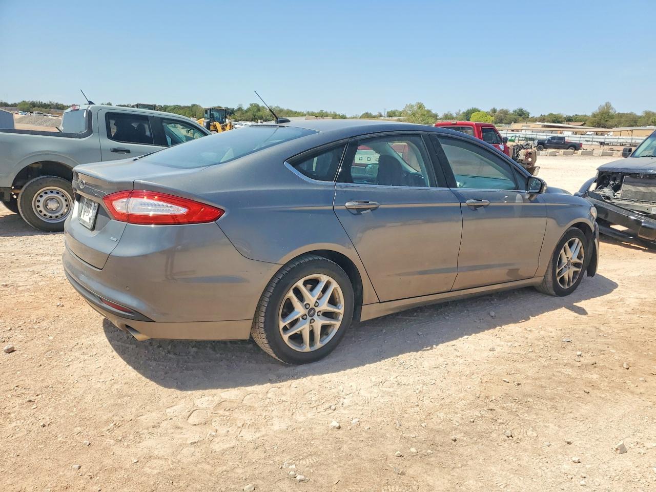 2014 Ford Fusion Se Gray vin: 3FA6P0H71ER330184