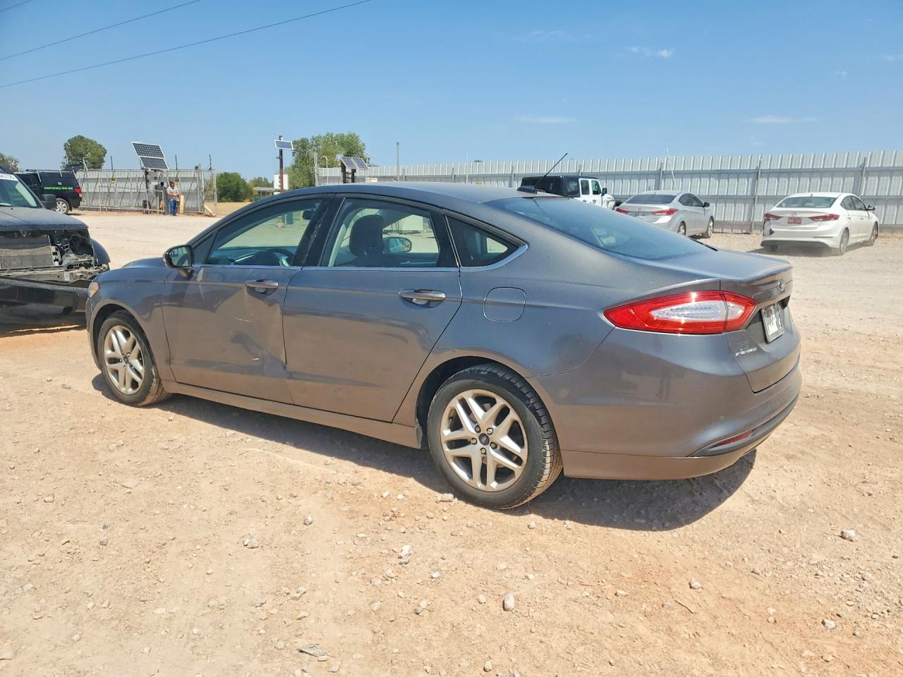 2014 Ford Fusion Se Gray vin: 3FA6P0H71ER330184
