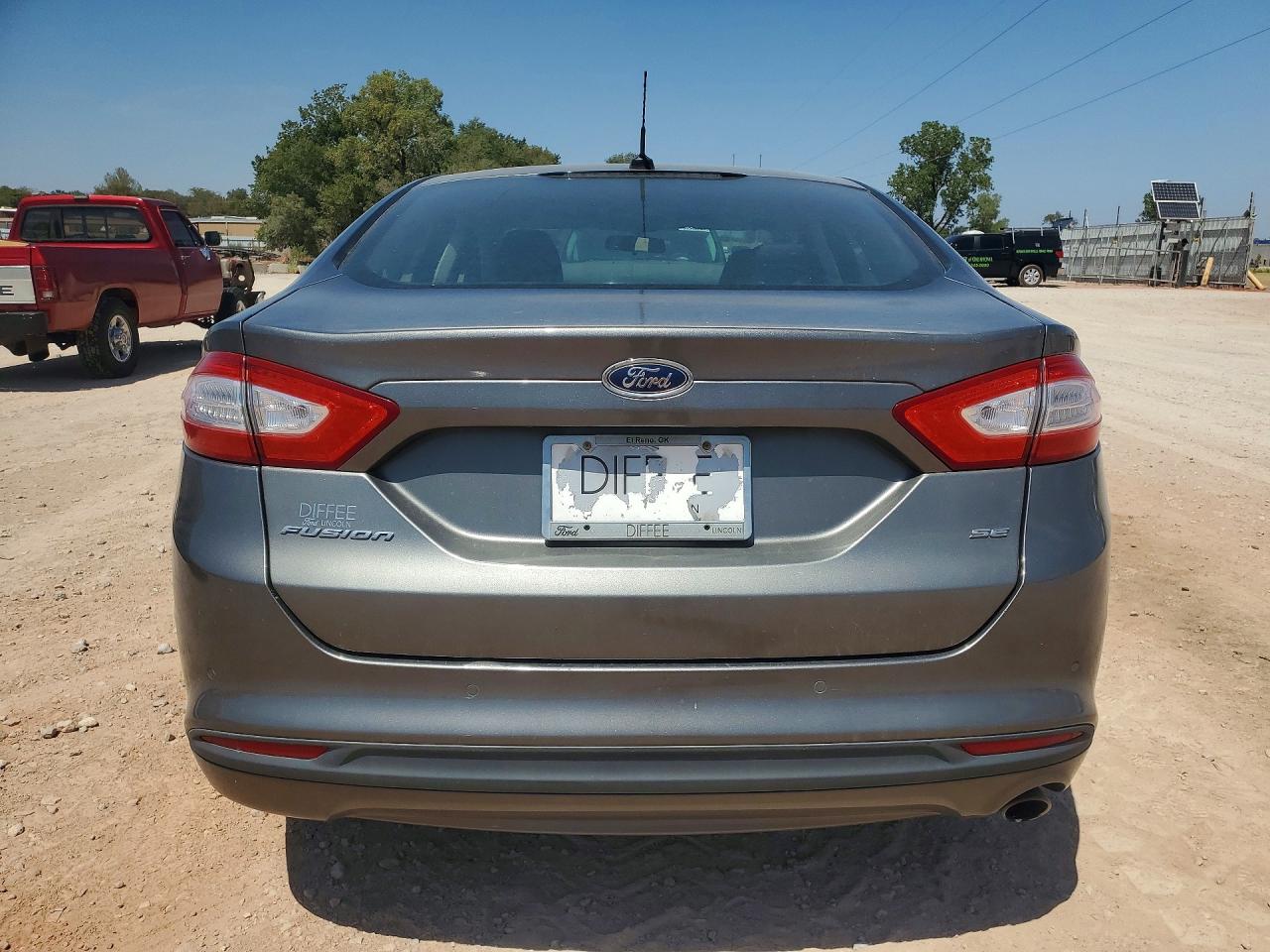 2014 Ford Fusion Se Gray vin: 3FA6P0H71ER330184