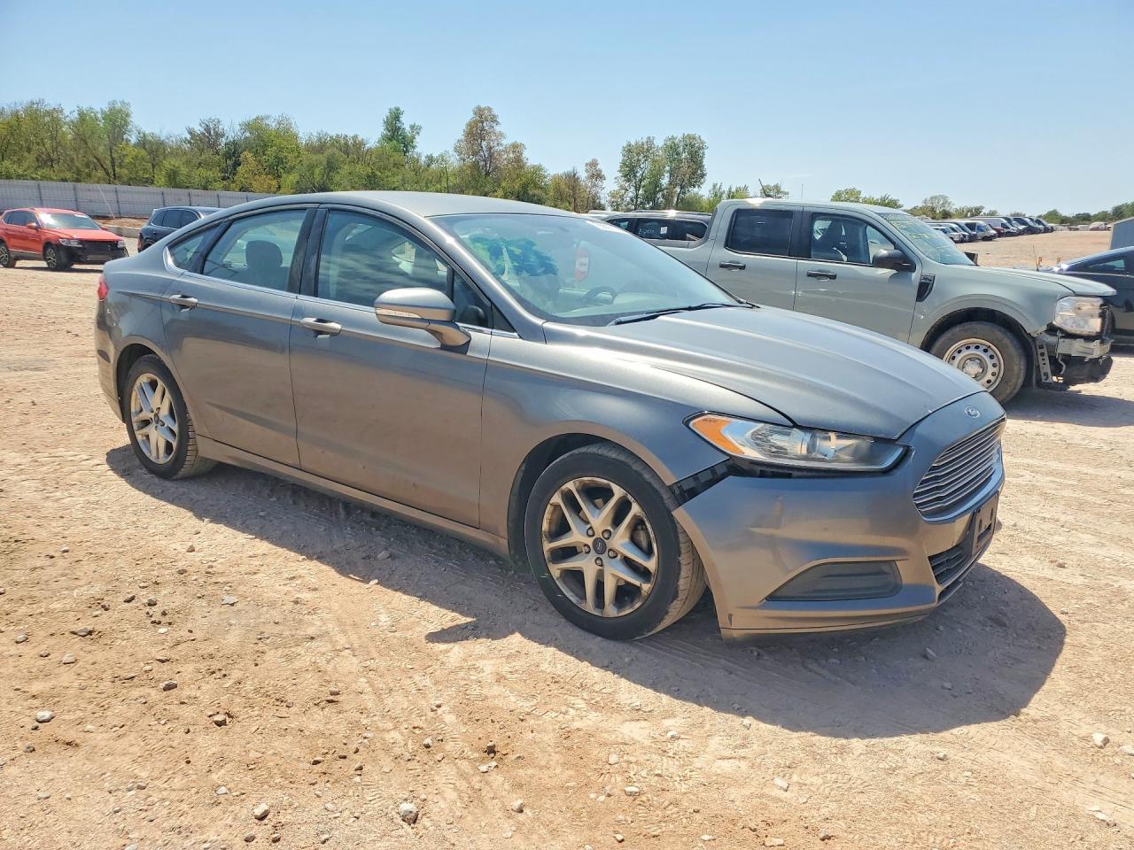 2014 Ford Fusion Se Gray vin: 3FA6P0H71ER330184