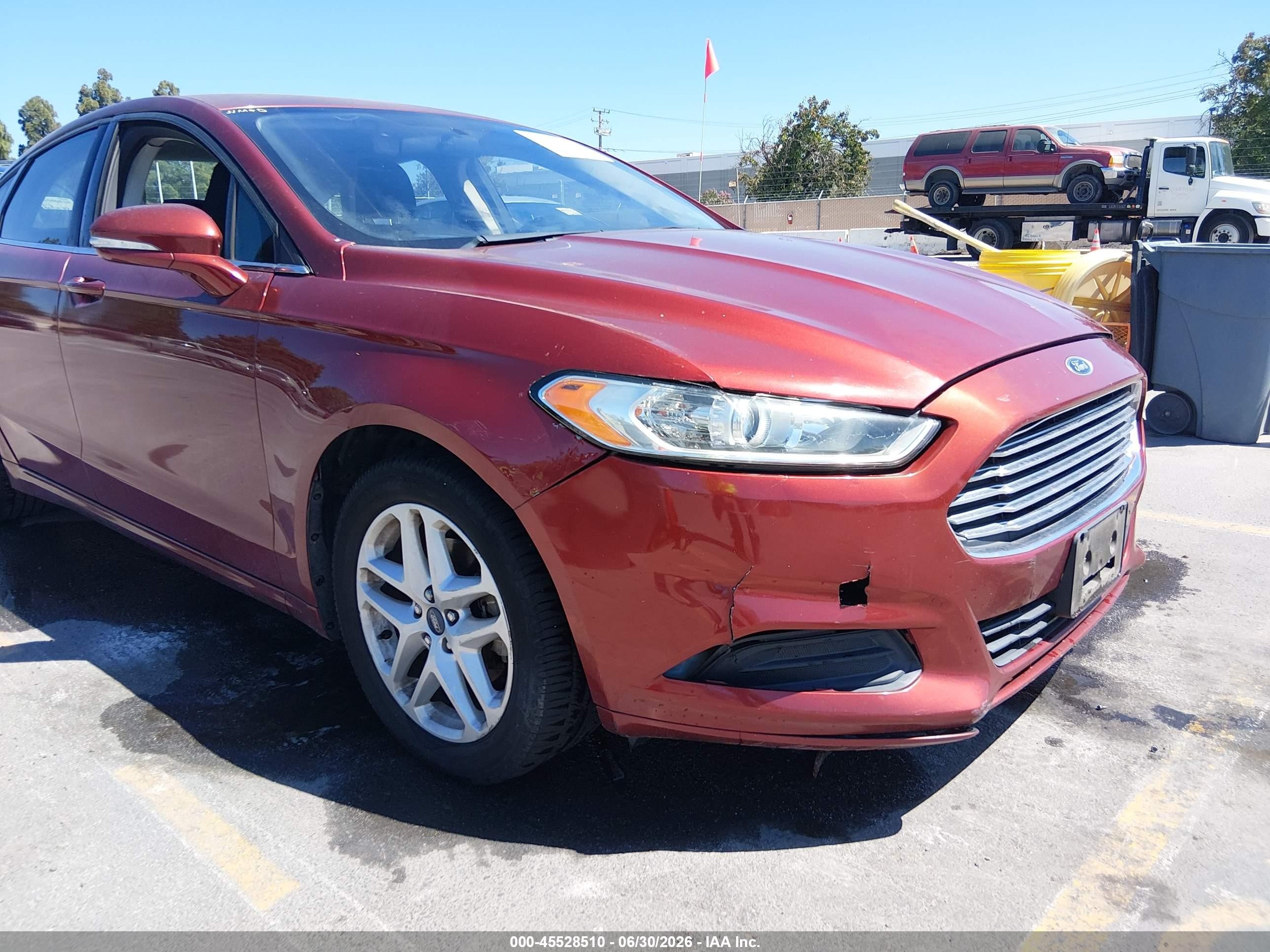 2014 Ford Fusion Se Red vin: 3FA6P0H71ER359698