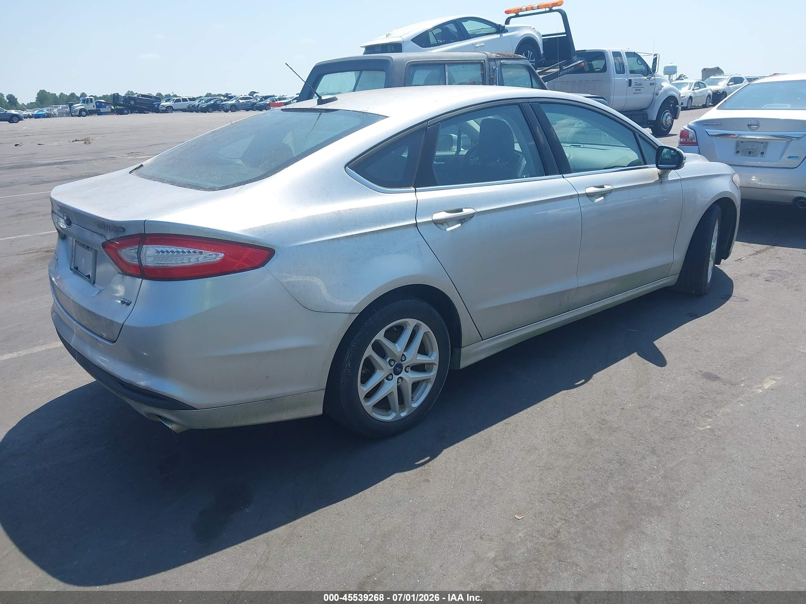2014 Ford Fusion Se Silver vin: 3FA6P0H71ER385704