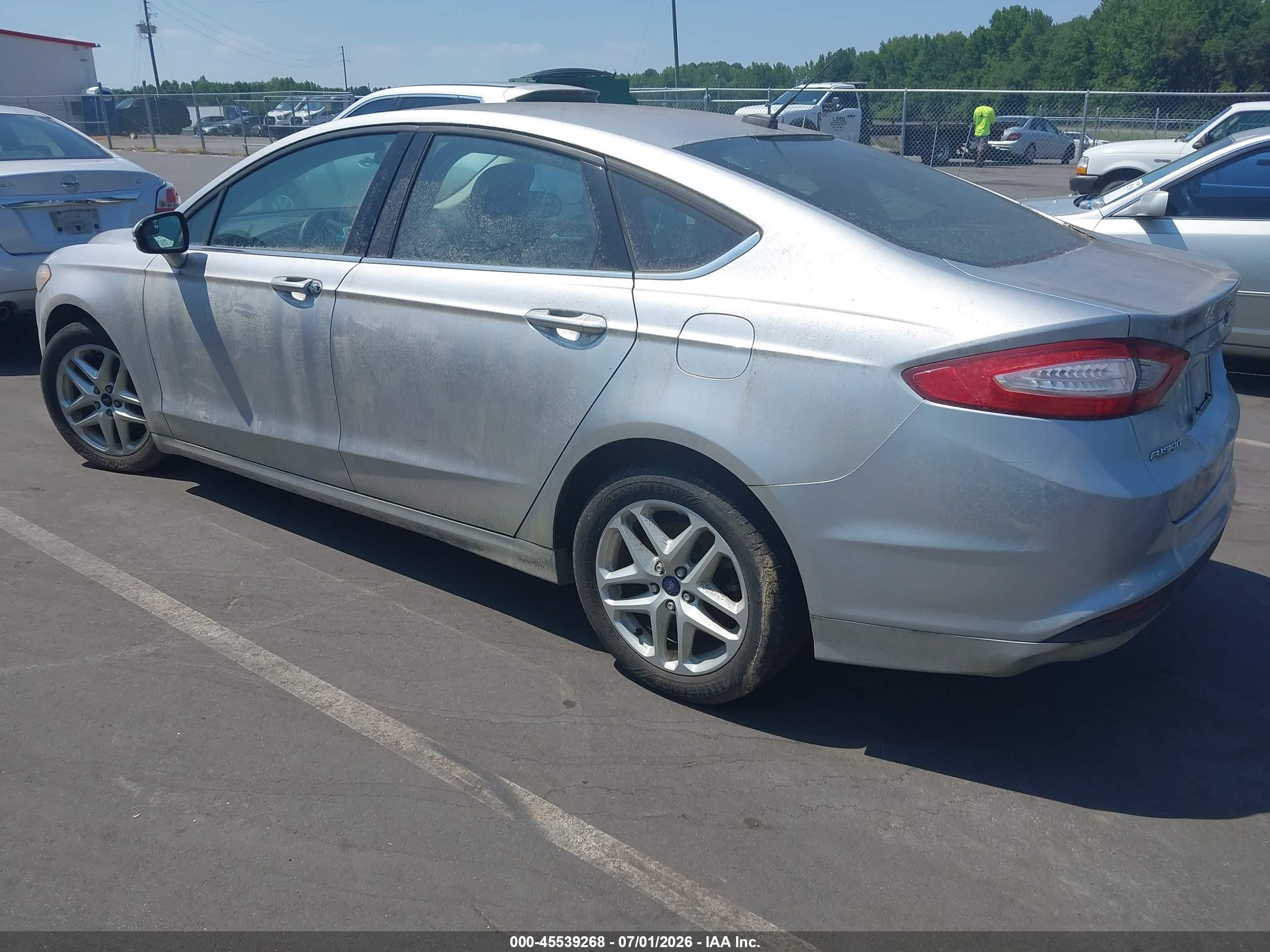 2014 Ford Fusion Se Silver vin: 3FA6P0H71ER385704
