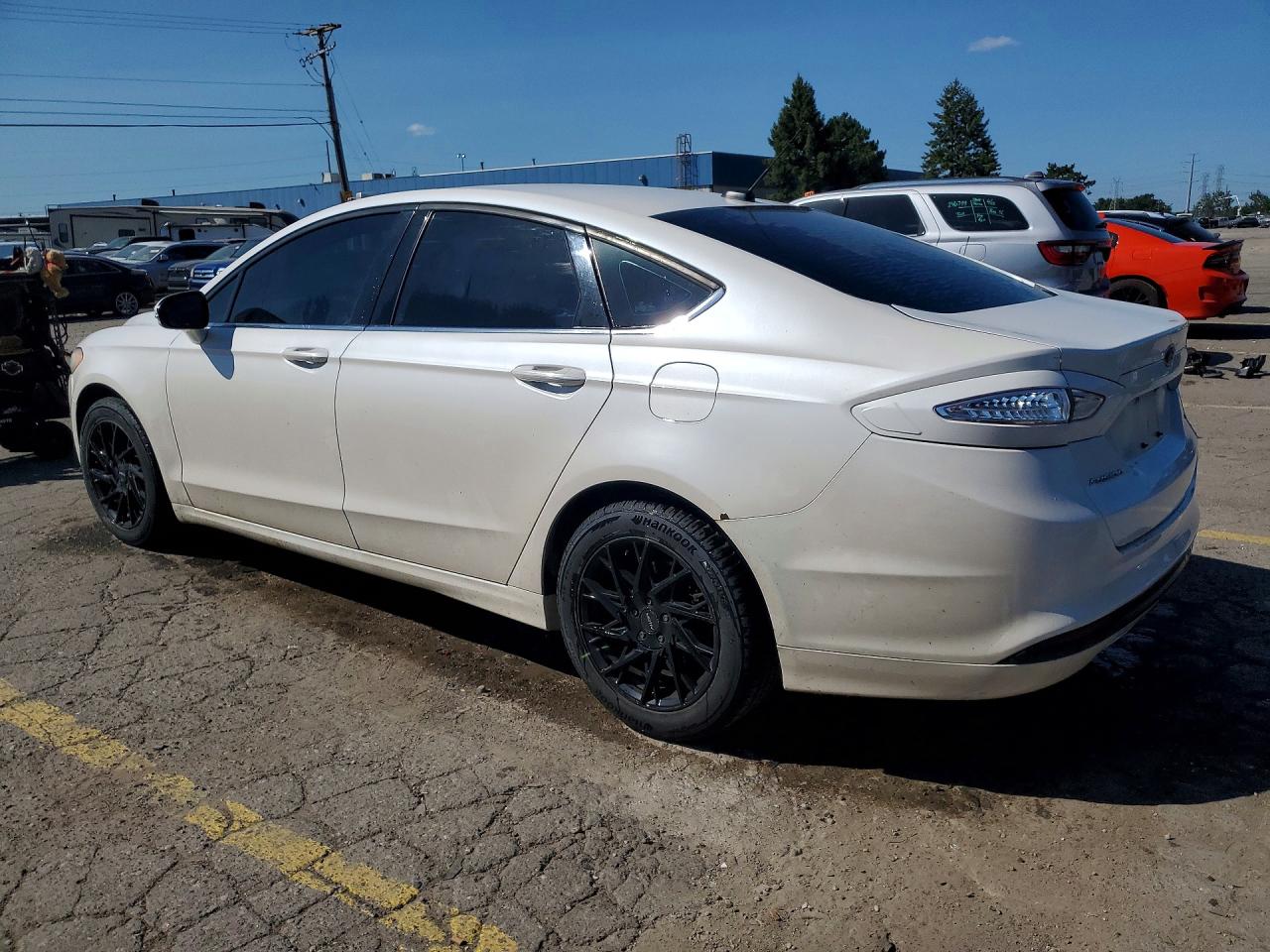 2015 Ford Fusion Se White vin: 3FA6P0H71FR121433