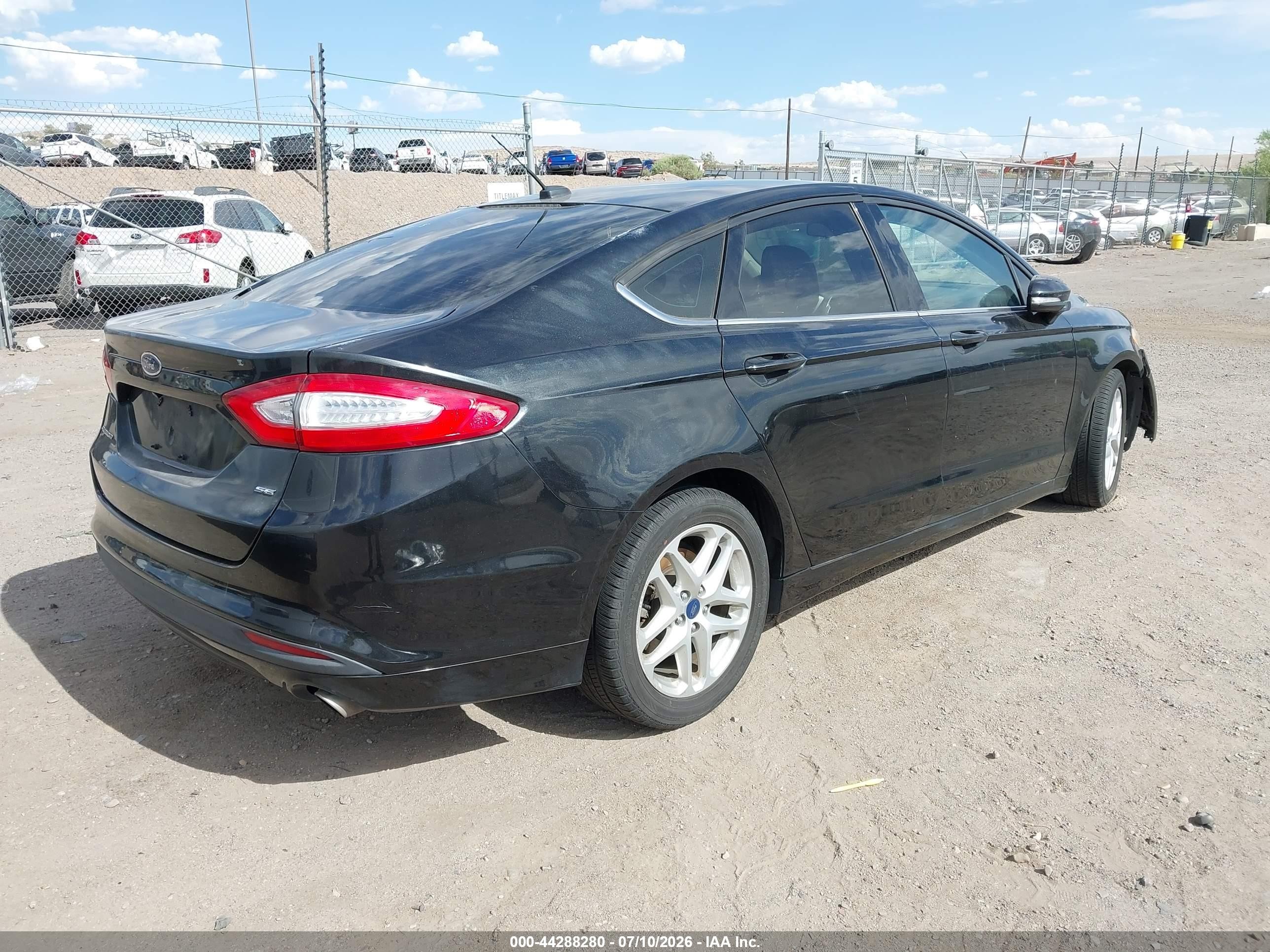 2015 Ford Fusion Se Black vin: 3FA6P0H71FR130620