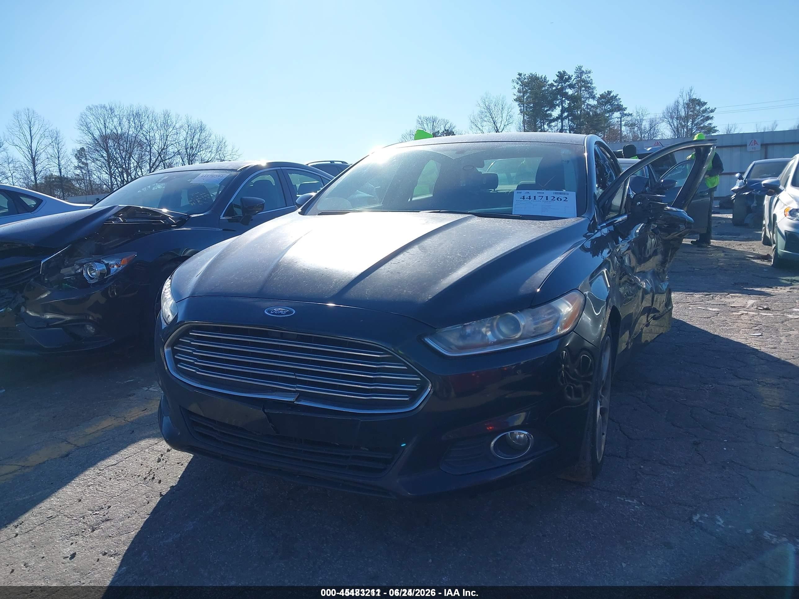 2015 Ford Fusion Se Black vin: 3FA6P0H71FR133694