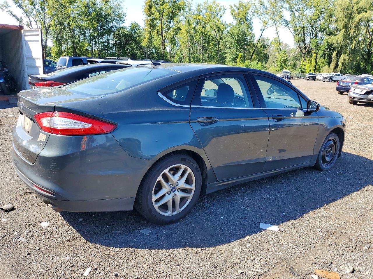 2015 Ford Fusion Se Gray vin: 3FA6P0H71FR154173