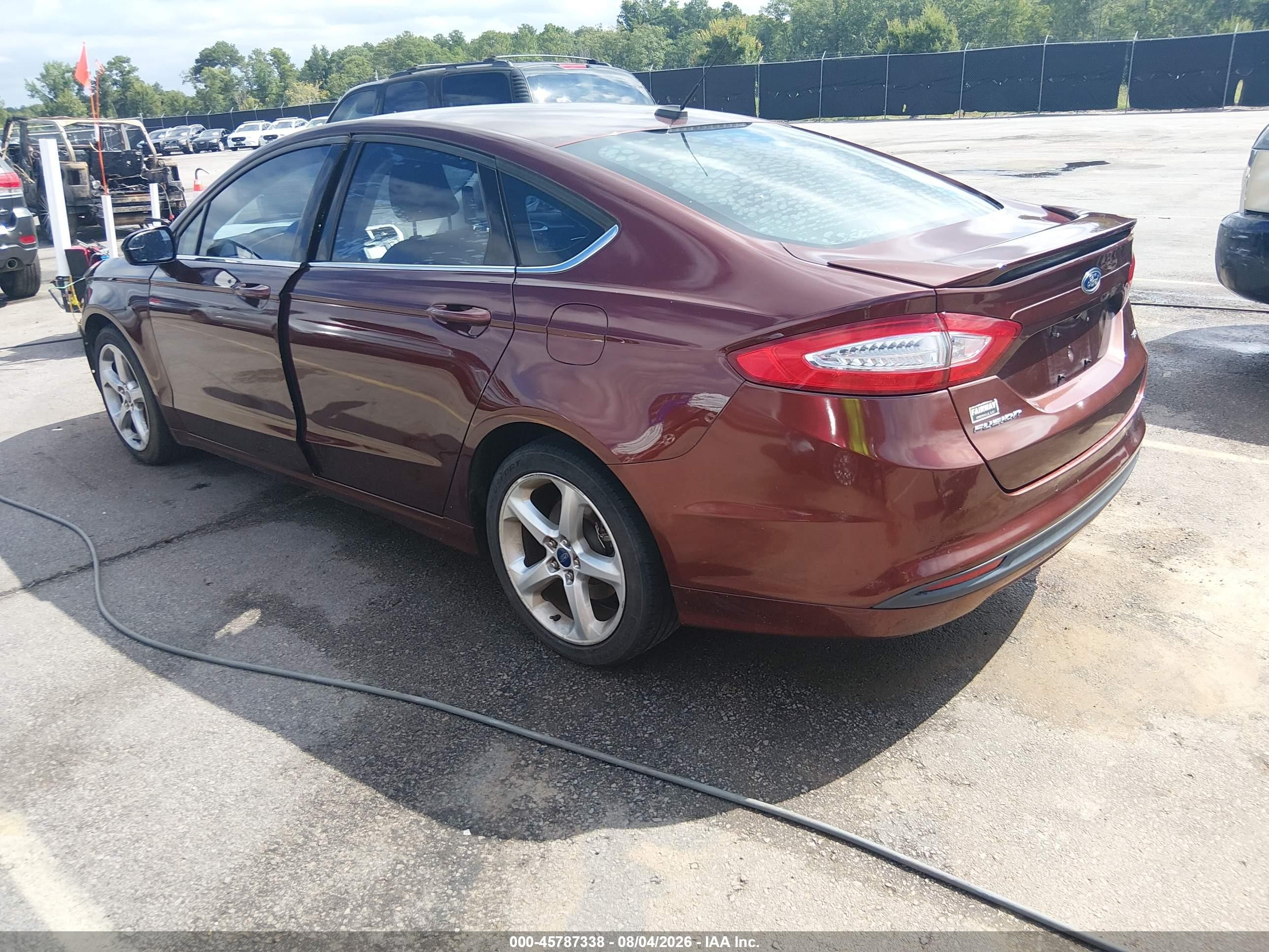 2015 Ford Fusion Se Burgundy vin: 3FA6P0H71FR189148