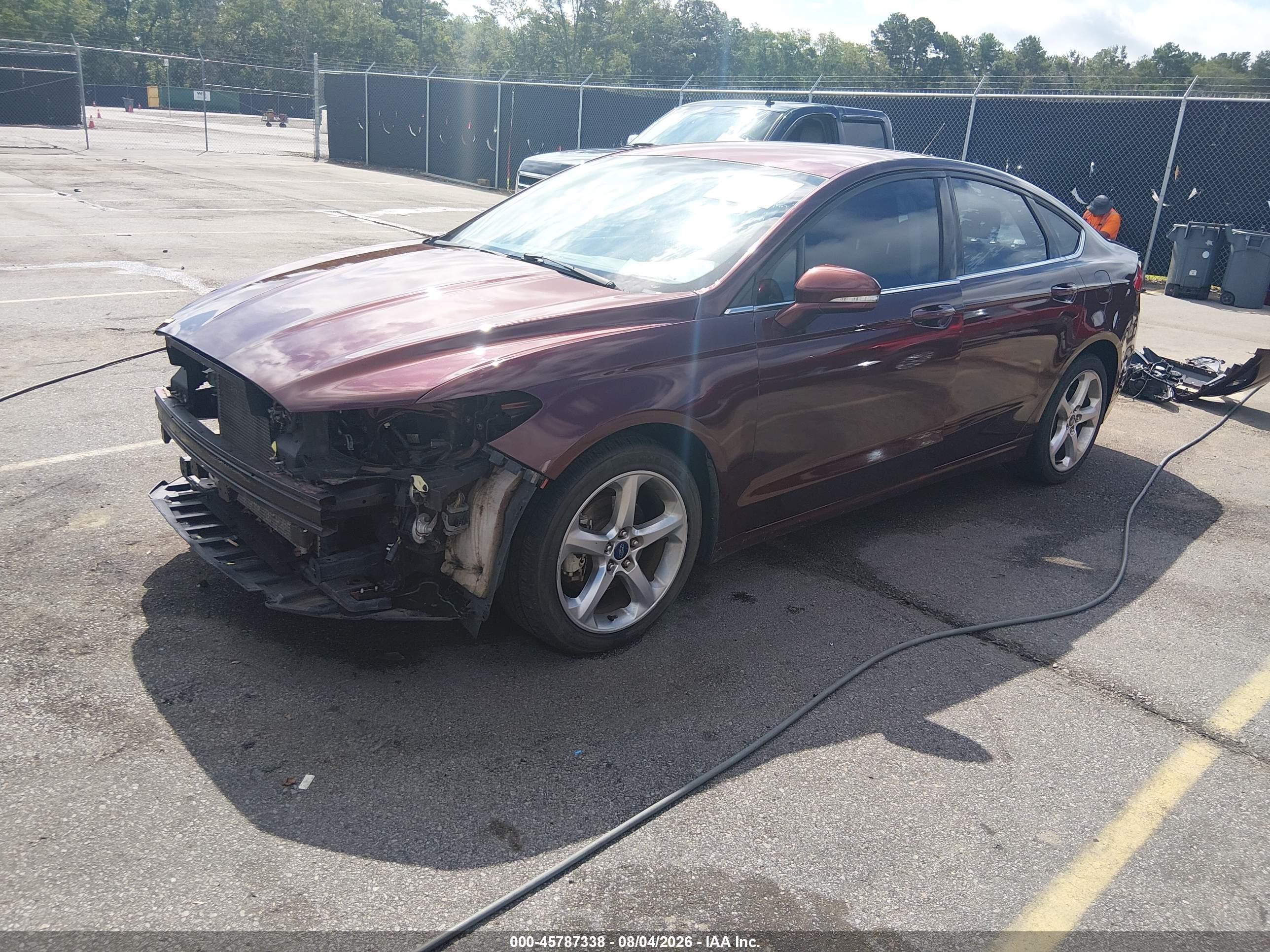 2015 Ford Fusion Se Burgundy vin: 3FA6P0H71FR189148
