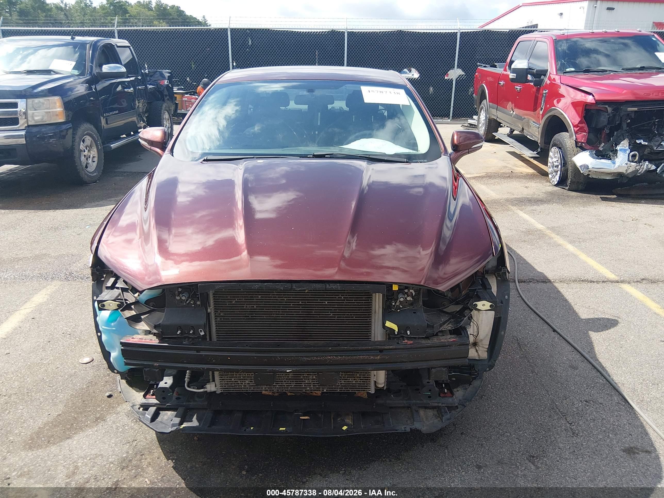 2015 Ford Fusion Se Burgundy vin: 3FA6P0H71FR189148