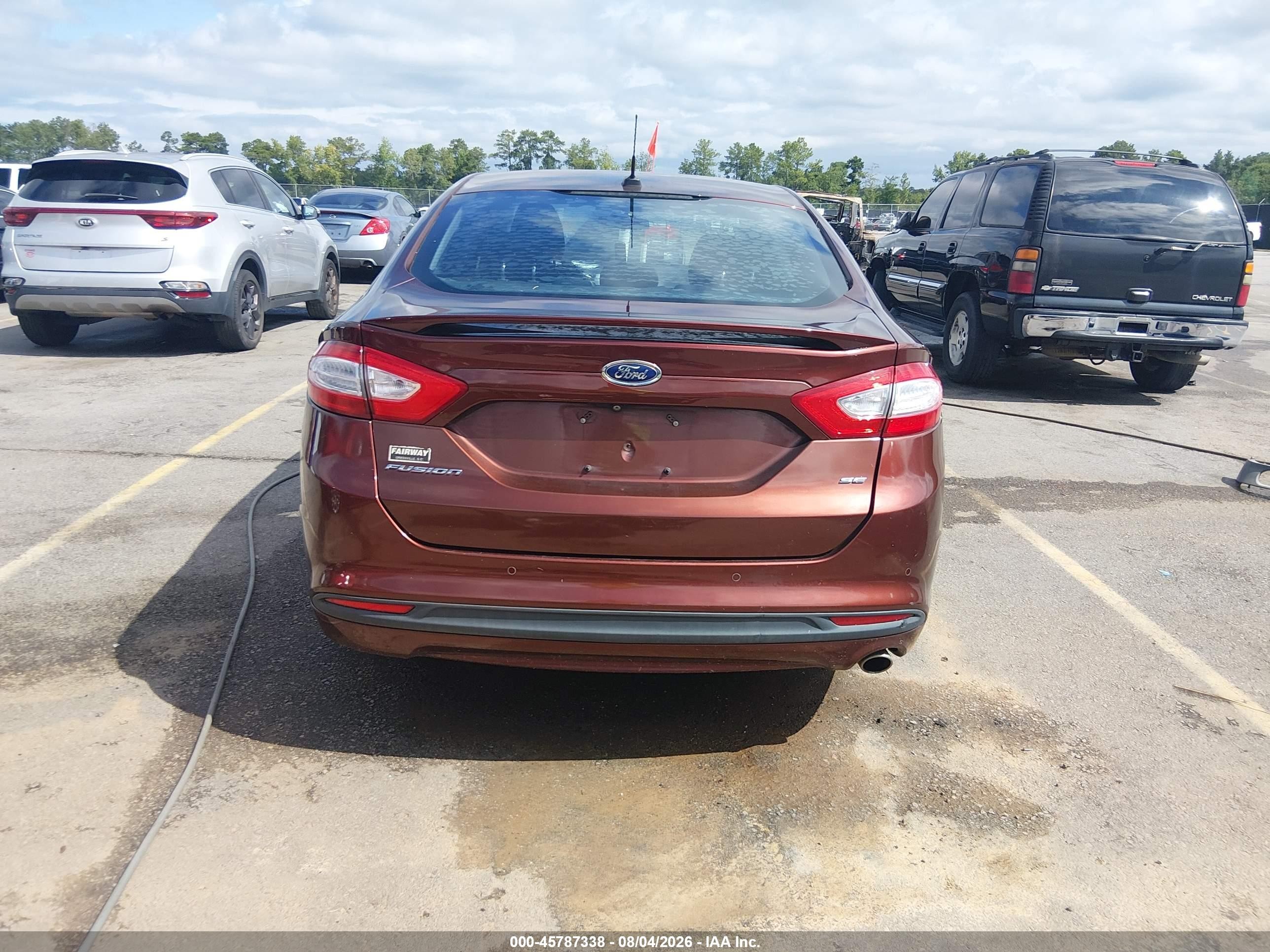 2015 Ford Fusion Se Burgundy vin: 3FA6P0H71FR189148