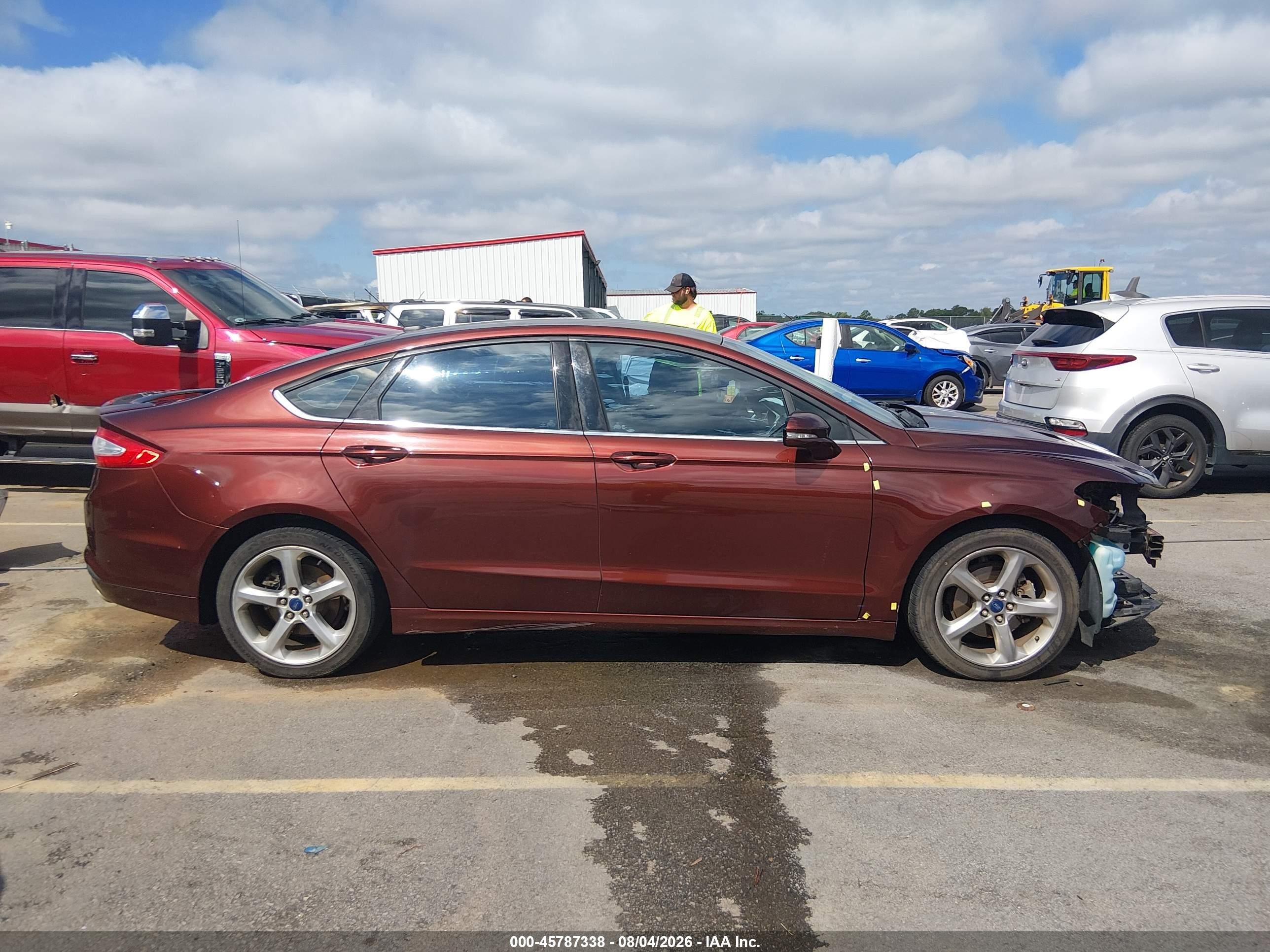 2015 Ford Fusion Se Burgundy vin: 3FA6P0H71FR189148