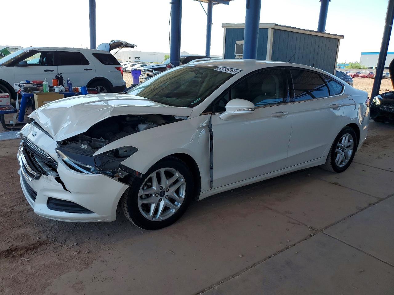 2015 Ford Fusion Se White vin: 3FA6P0H71FR234444