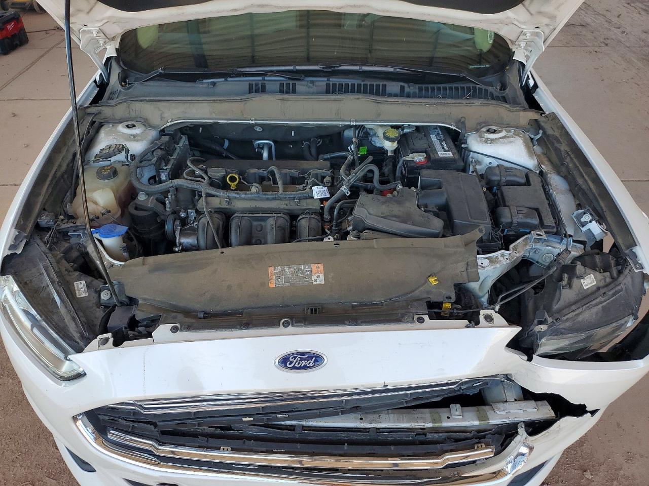 2015 Ford Fusion Se White vin: 3FA6P0H71FR234444