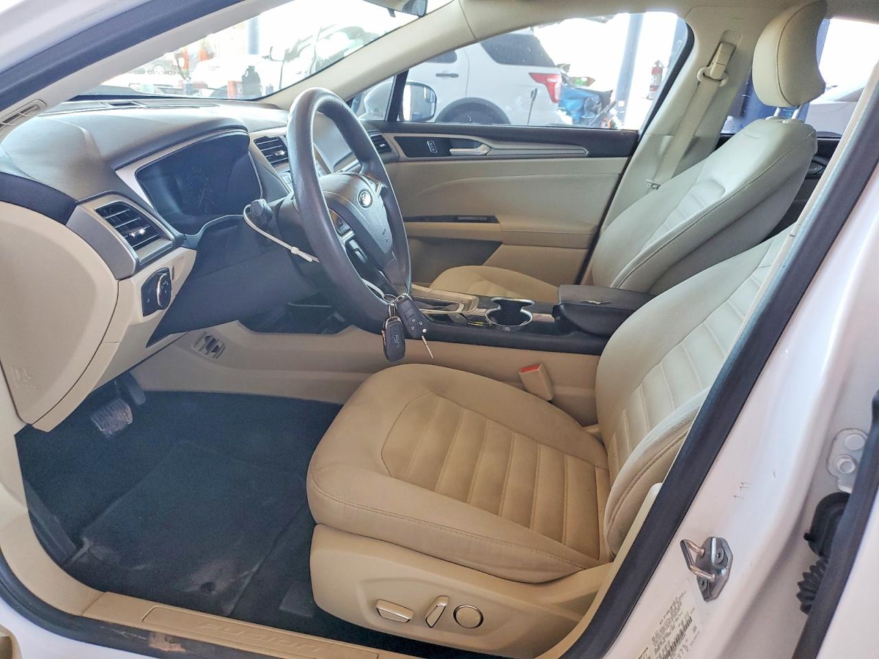 2015 Ford Fusion Se White vin: 3FA6P0H71FR234444