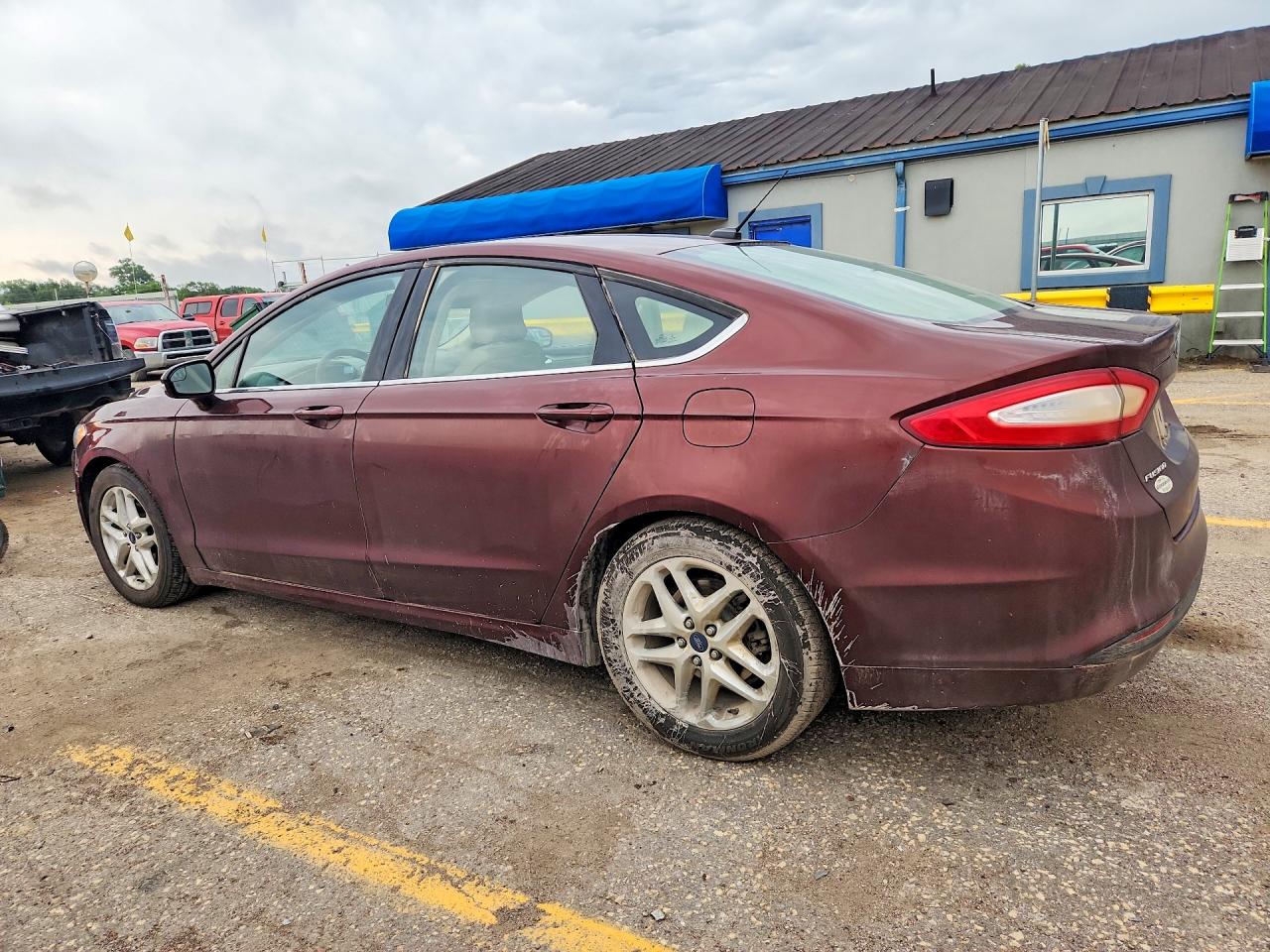 2015 Ford Fusion Se Burgundy vin: 3FA6P0H71FR252992