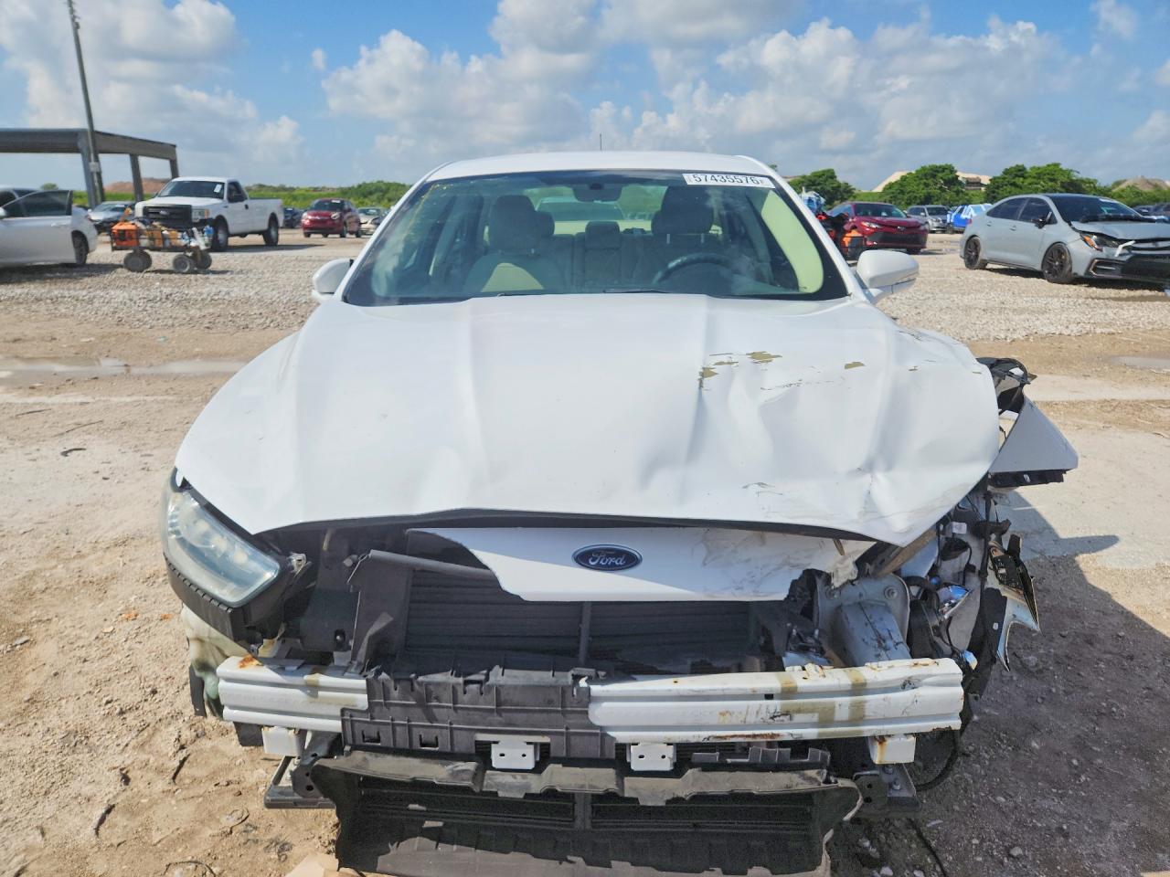 2015 Ford Fusion Se White vin: 3FA6P0H71FR274894