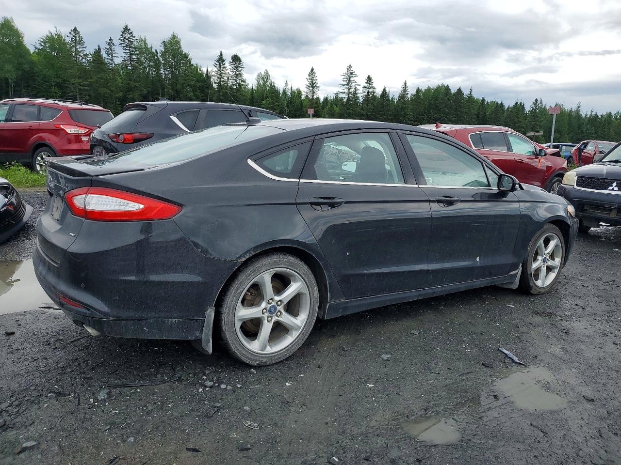 2015 Ford Fusion Se Black vin: 3FA6P0H71FR285524