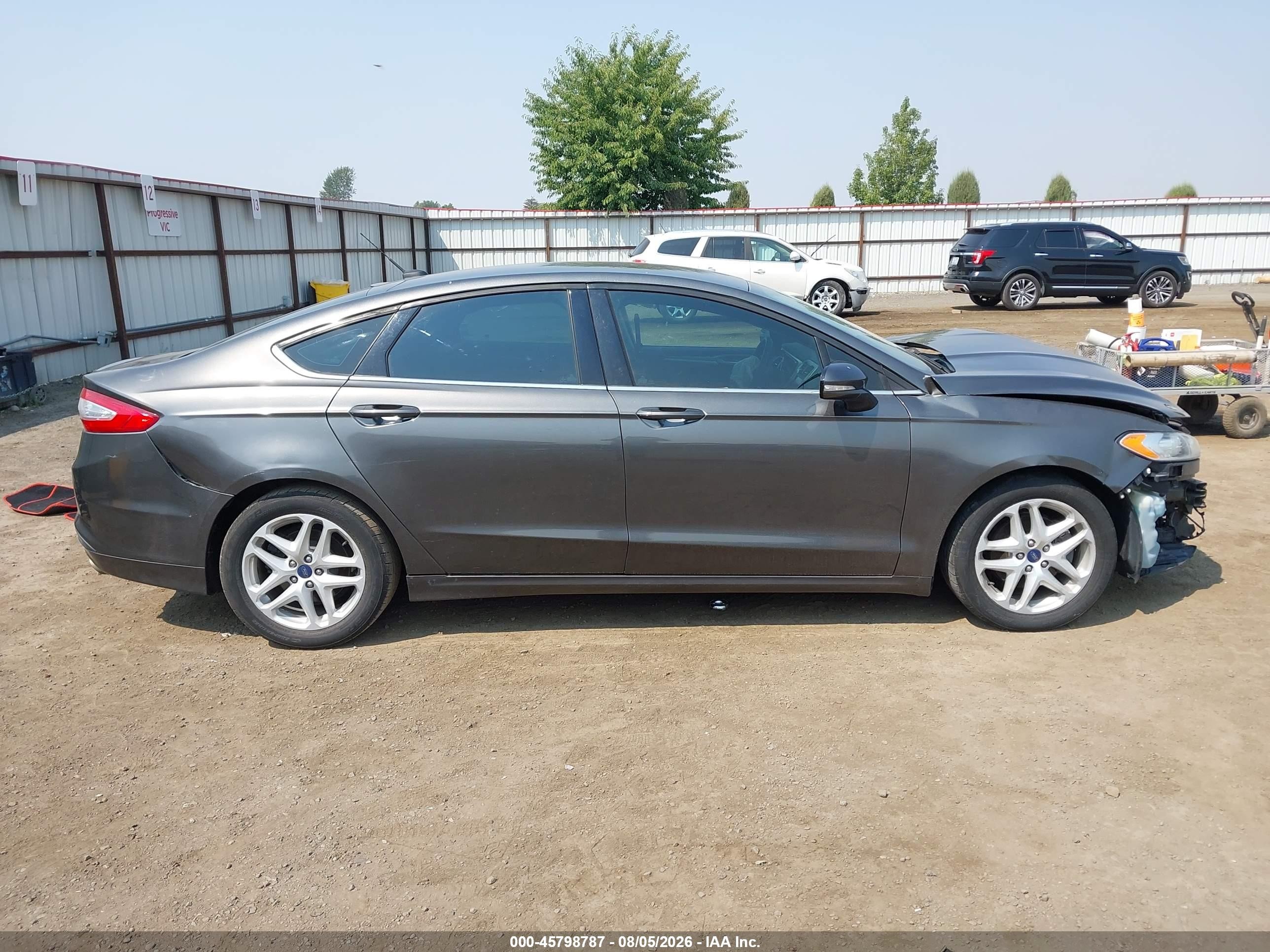 2016 Ford Fusion Se Gray vin: 3FA6P0H71GR202370