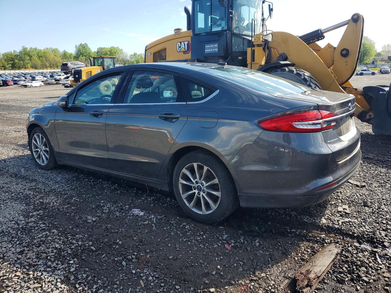2017 Ford Fusion Se Gray vin: 3FA6P0H71HR107003