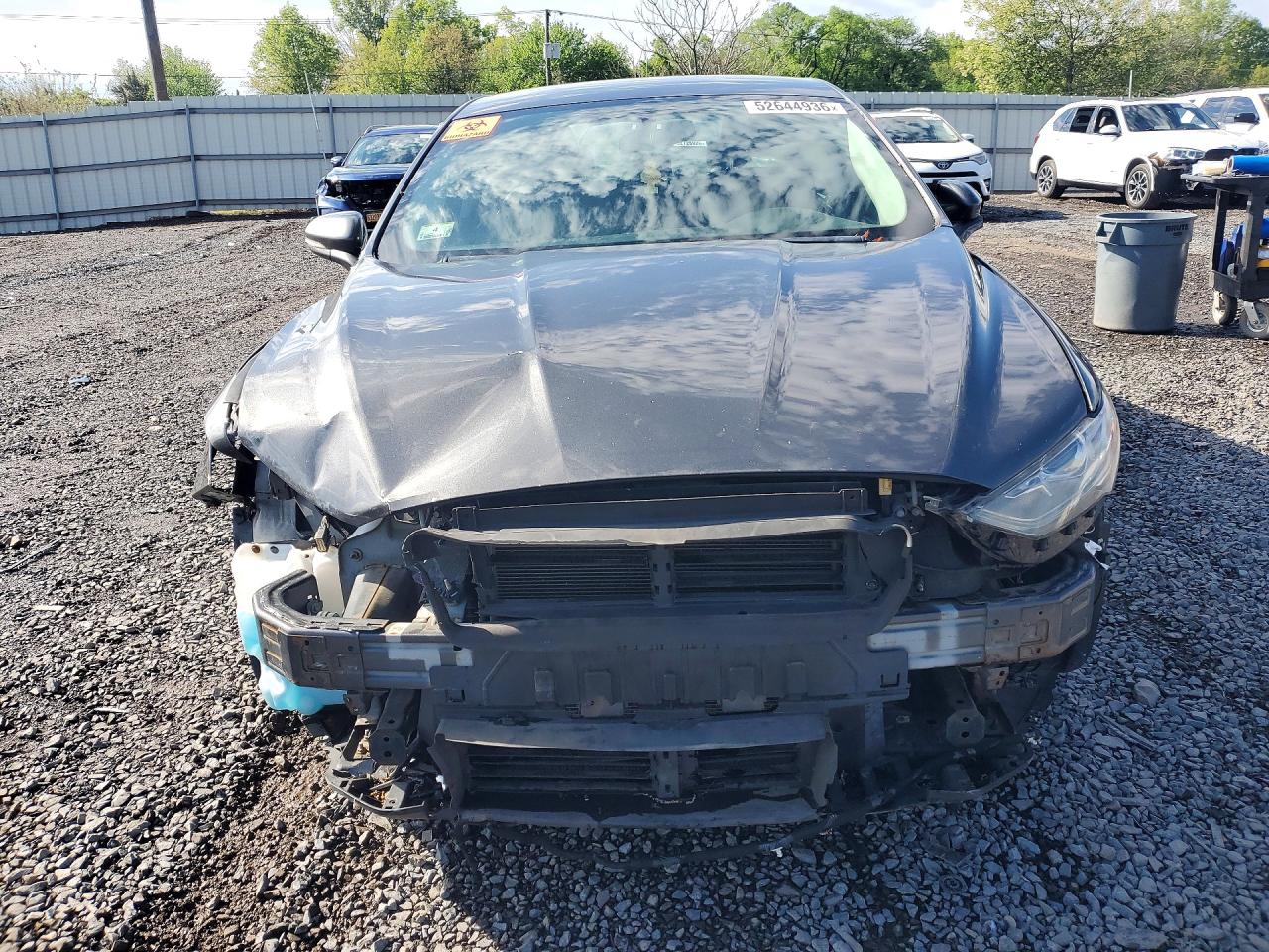 2017 Ford Fusion Se Gray vin: 3FA6P0H71HR107003